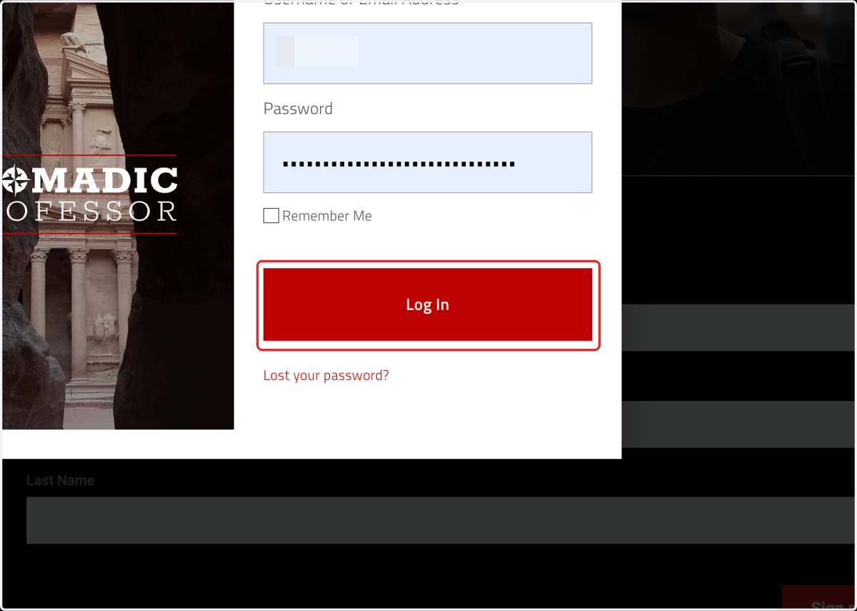 You can now log in