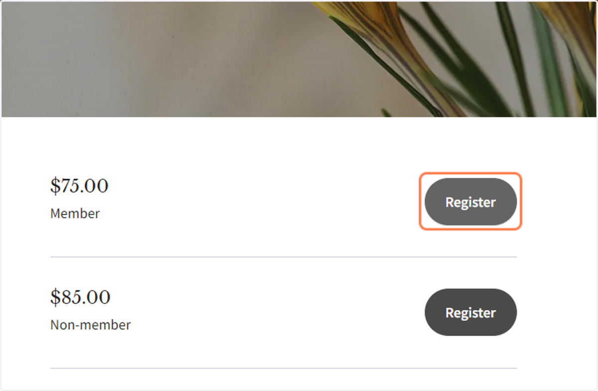Click on Register or Pay Now button