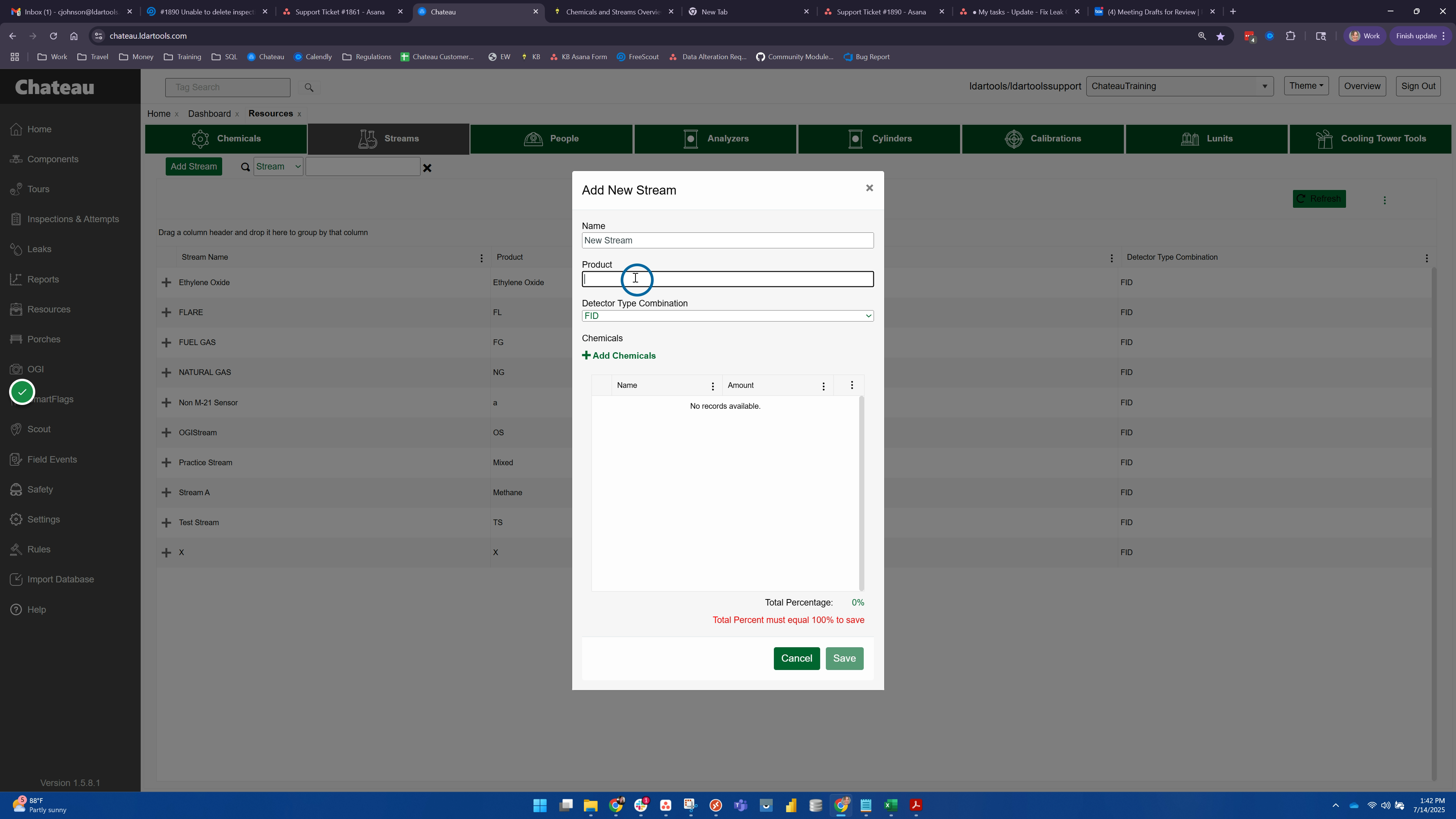 Add a description for the stream