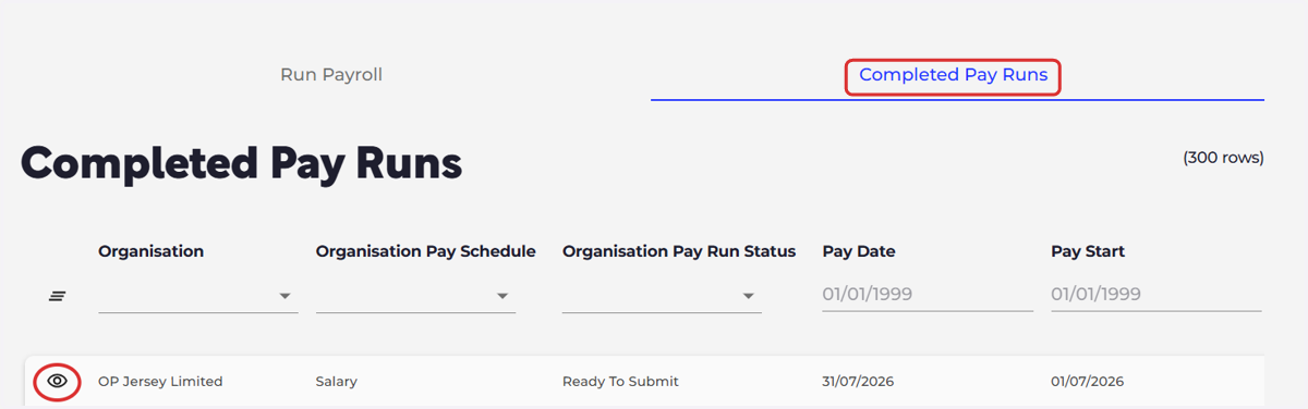 If your pay run is complete, you will firstly need to unlock your pay run