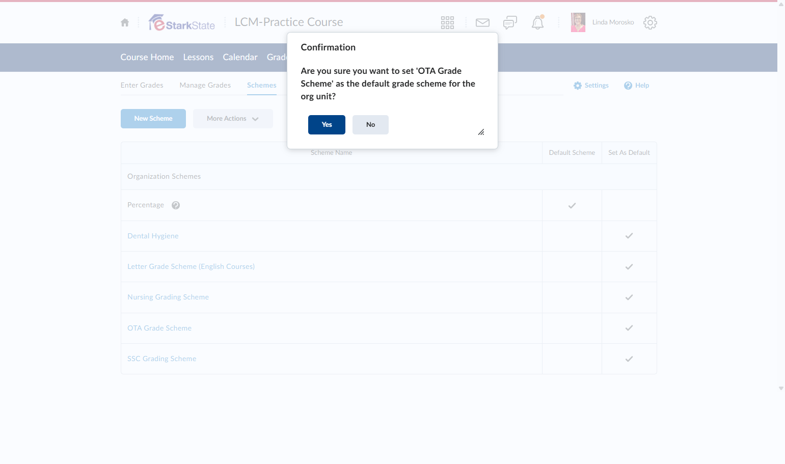 Click on the Yes button in the Confirmation window pop-u