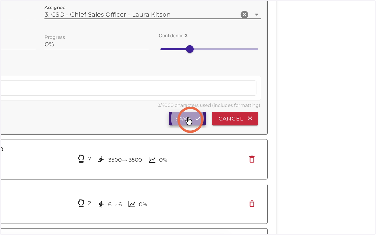 Save Key Result