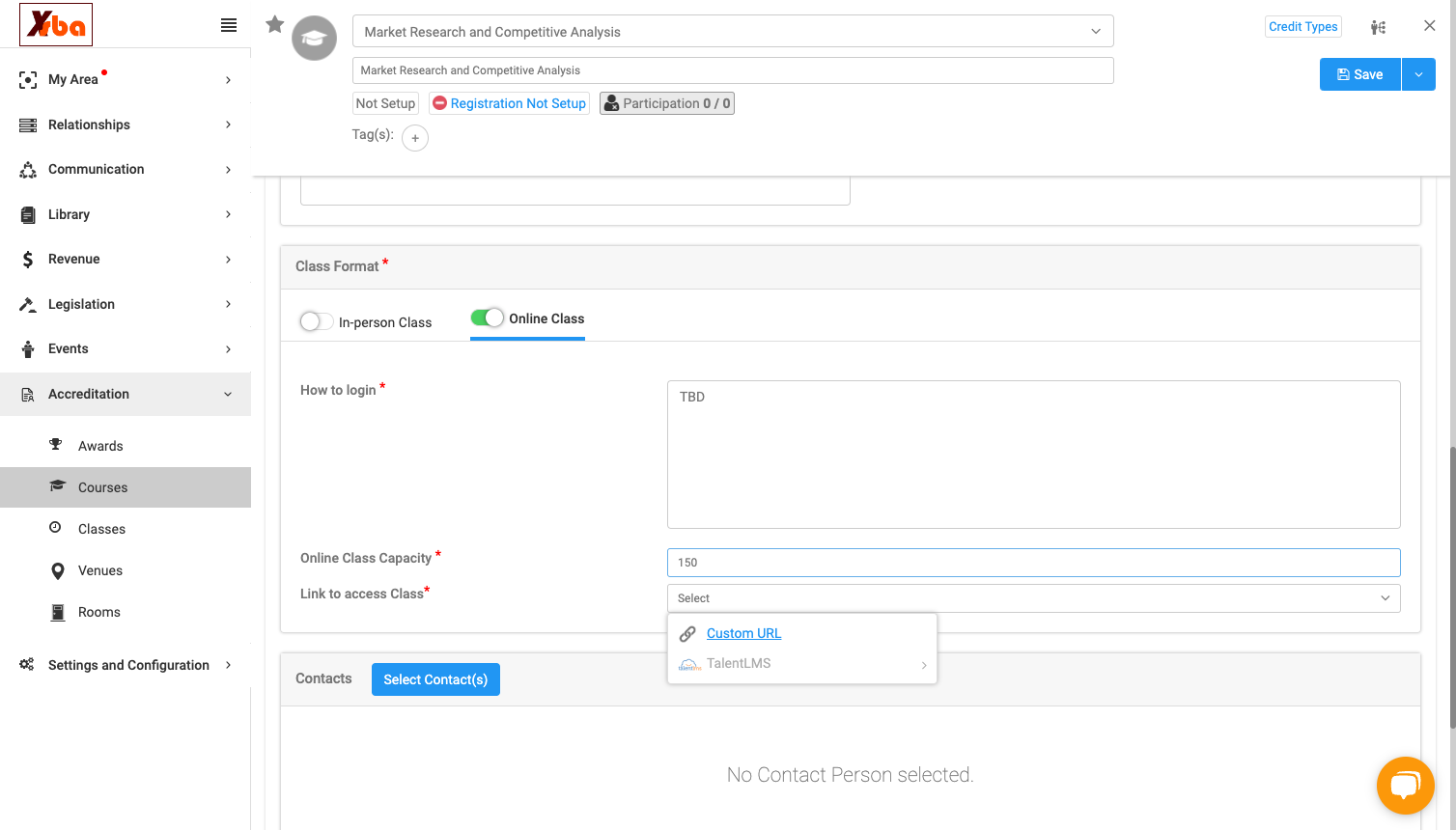 Click on Custom URL