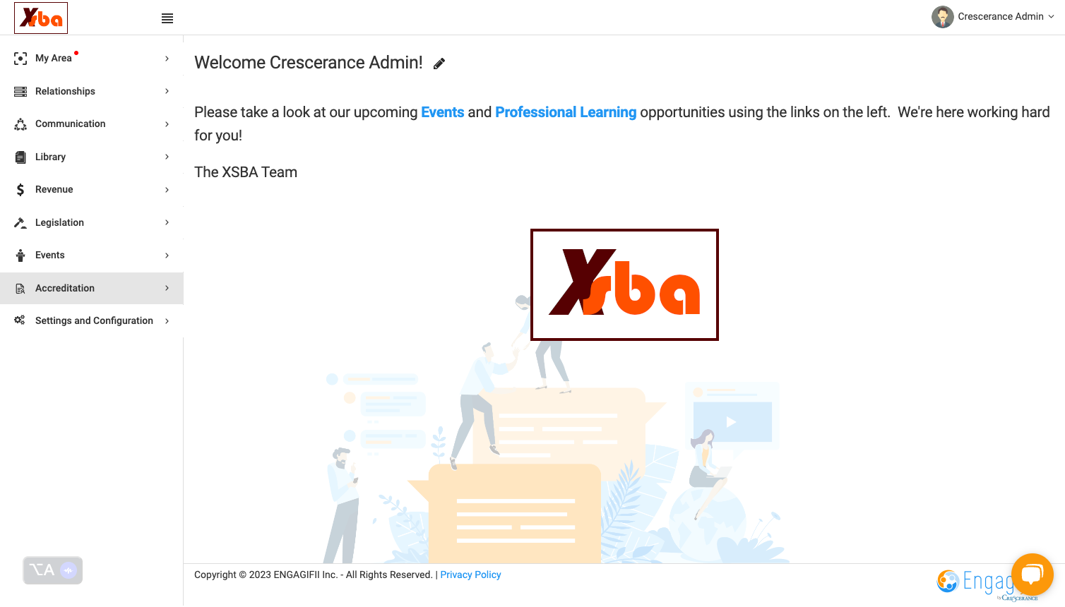Click on Accreditation