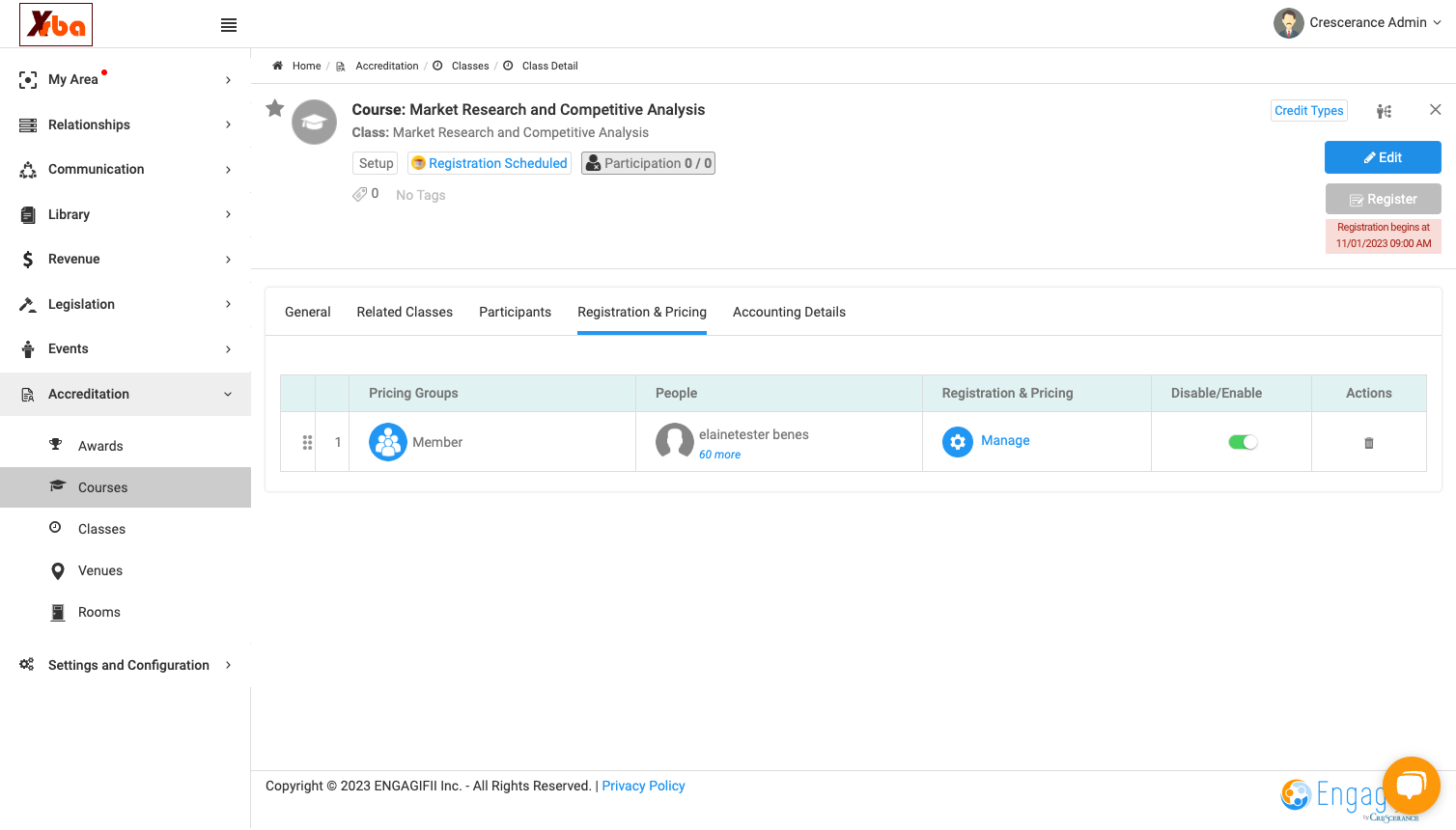 I would like to add another pricing rule so i will click on Edit.