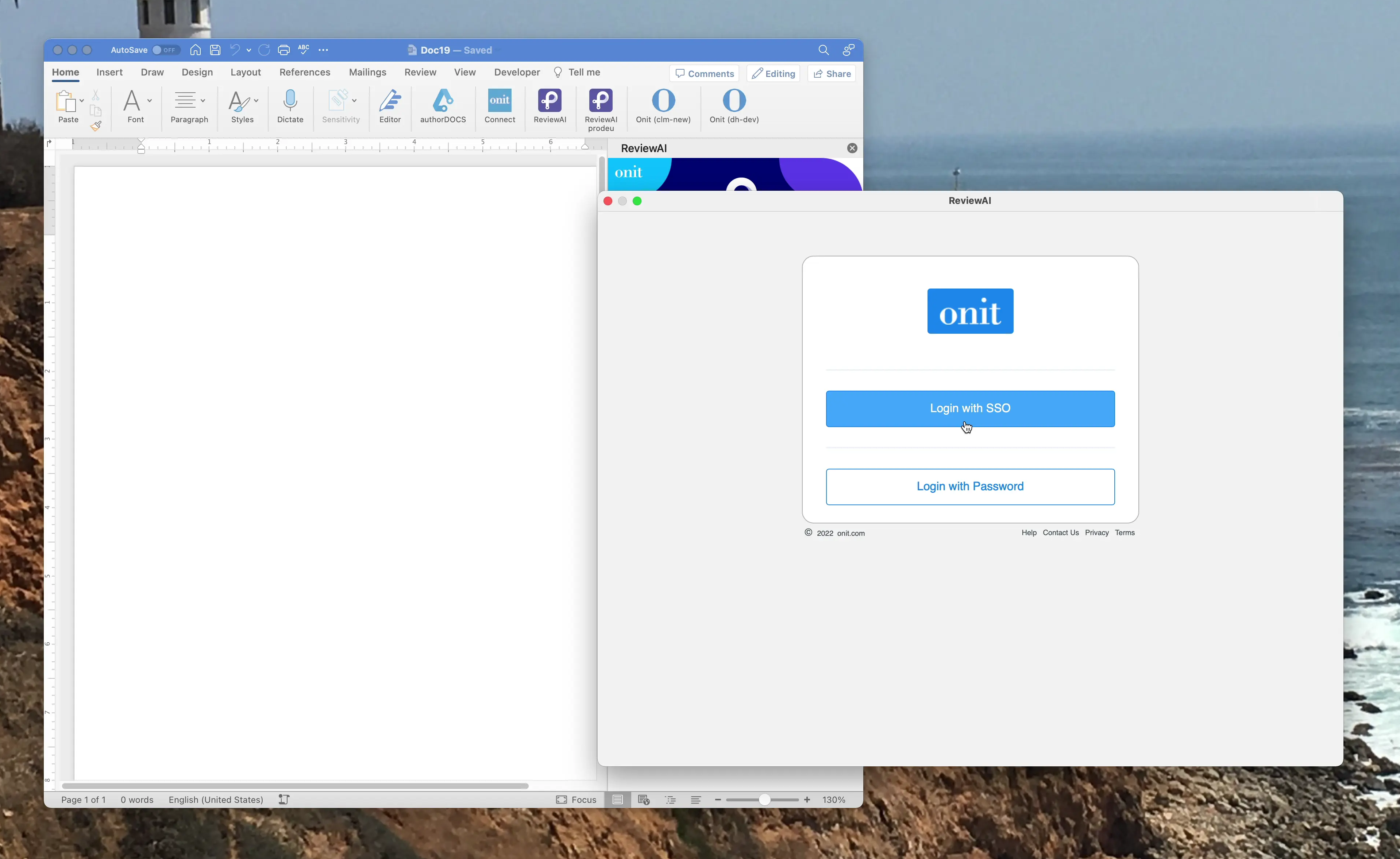 Click Login with SSO