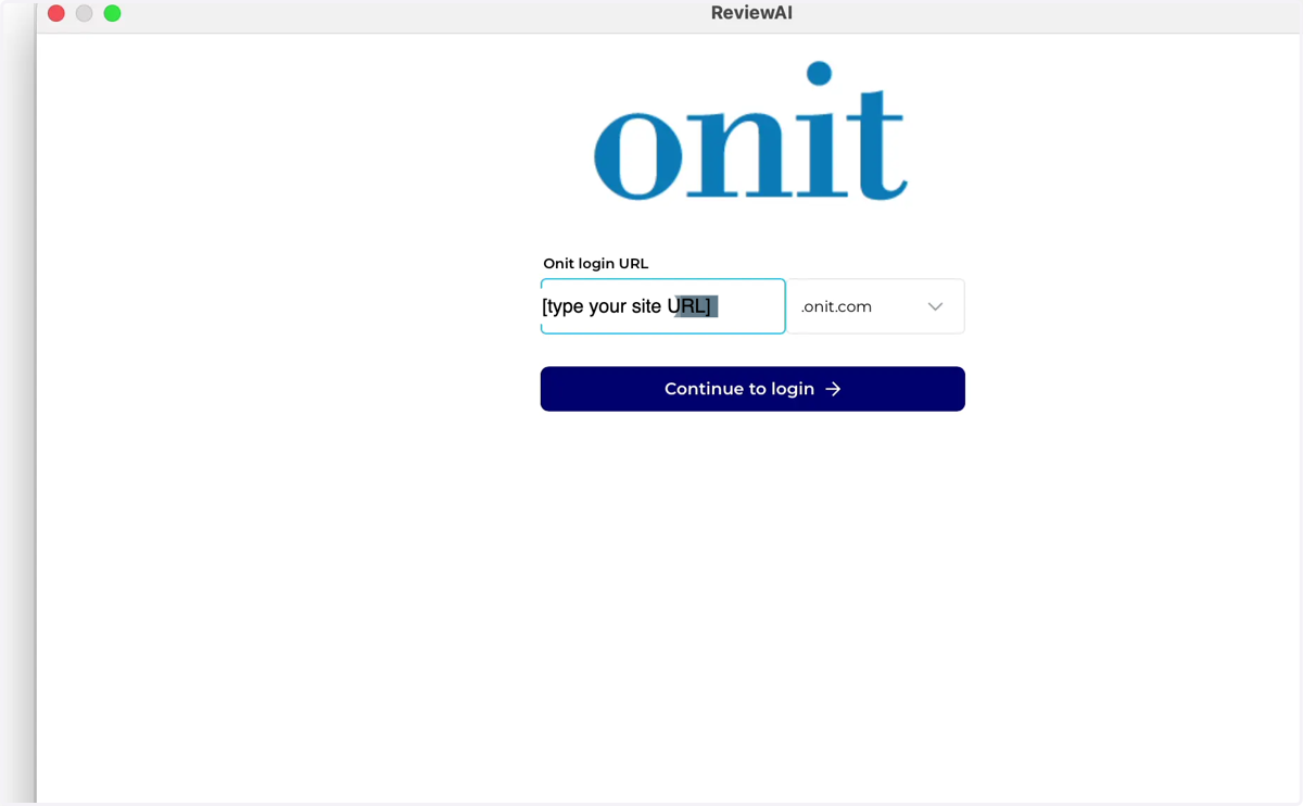 Enter the CLM site name that you are connecting to