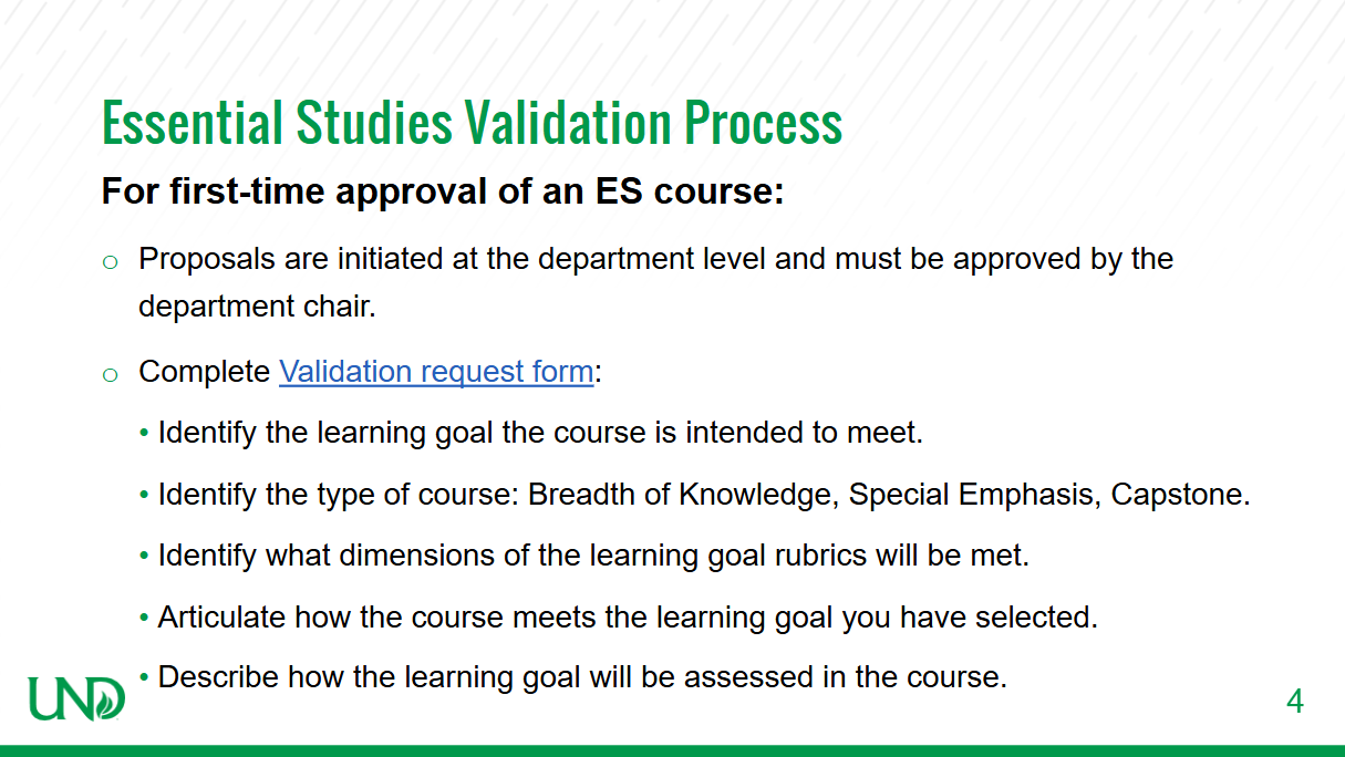 ES Course Validation