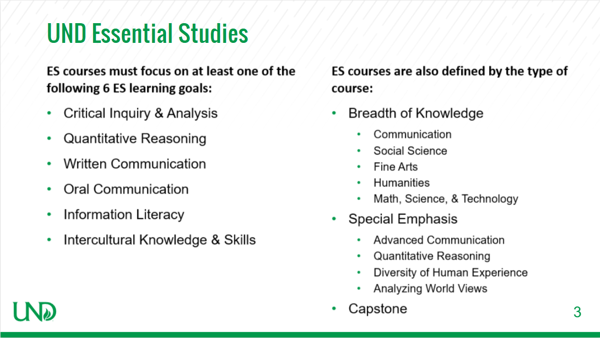 UND Essential Studies