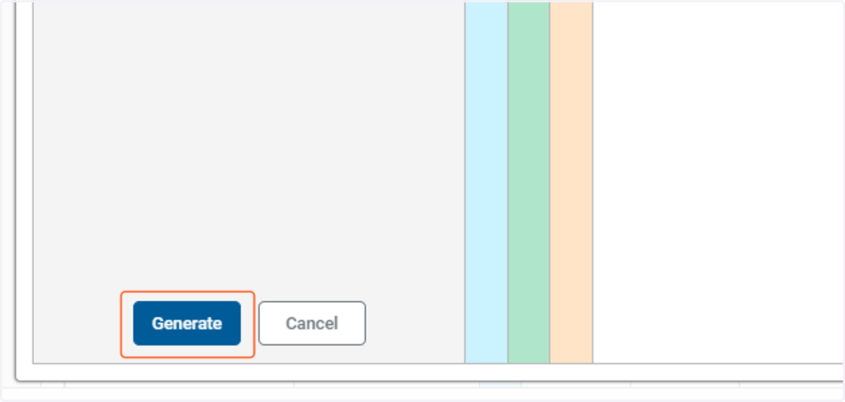 Click on Generate