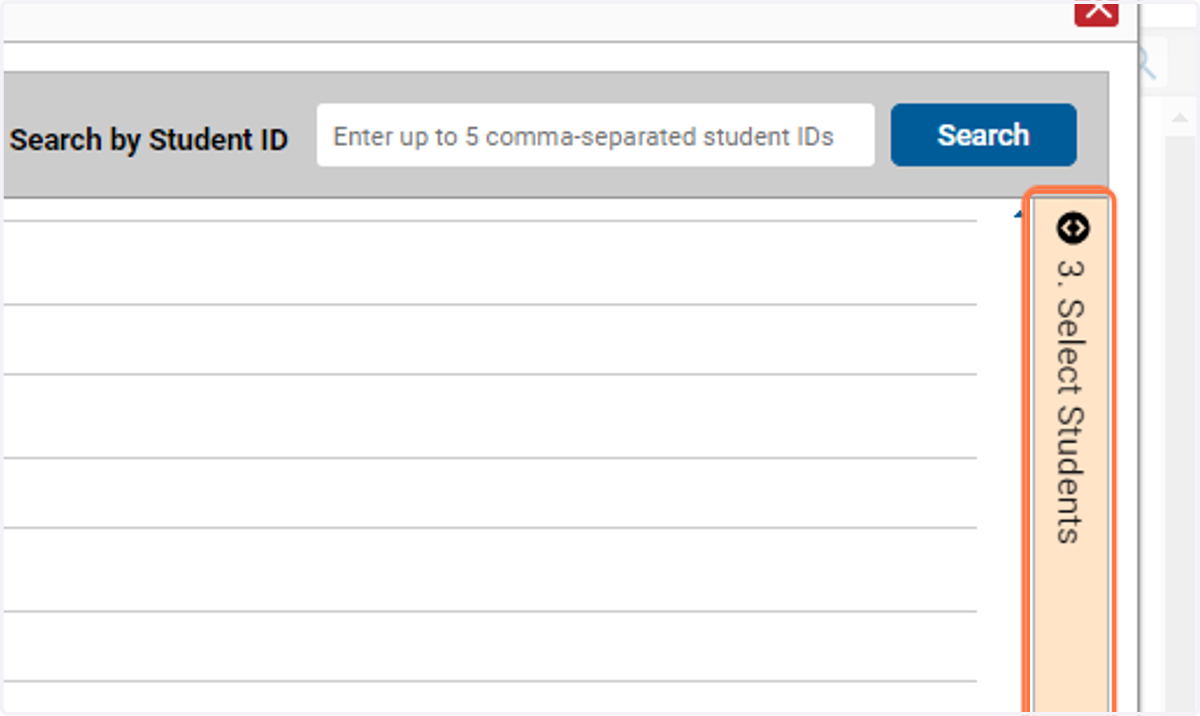 Click on 3. Select Students