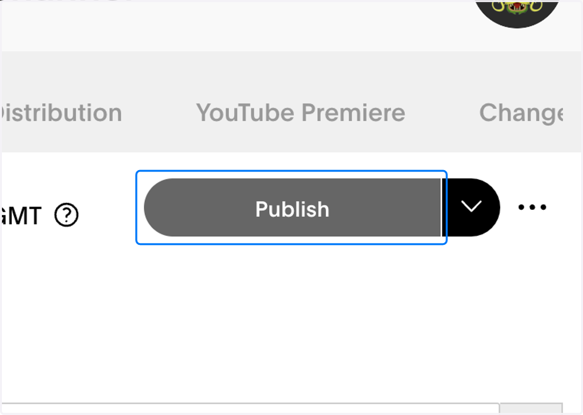 Click on Publish