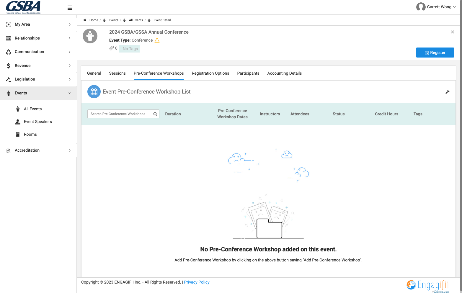 Click on Register