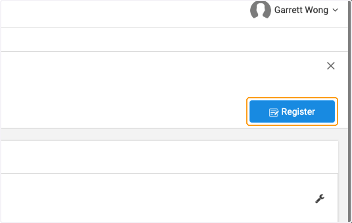 Click on Register