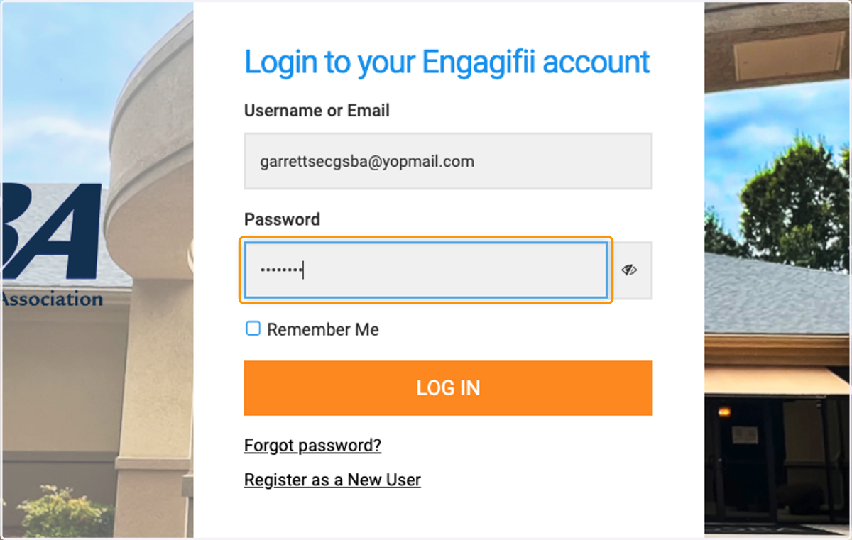 Click on Login to your Engagifii account…