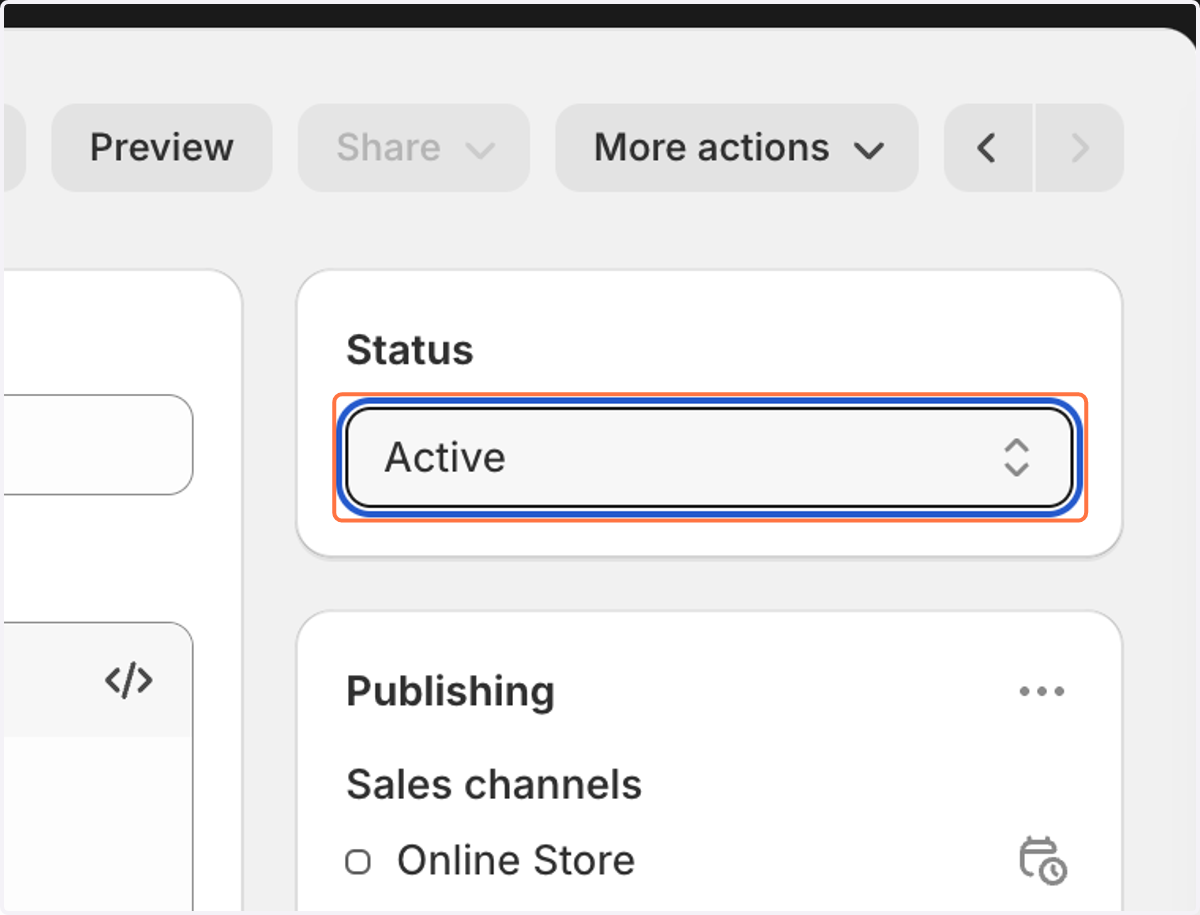 Select Active from Status