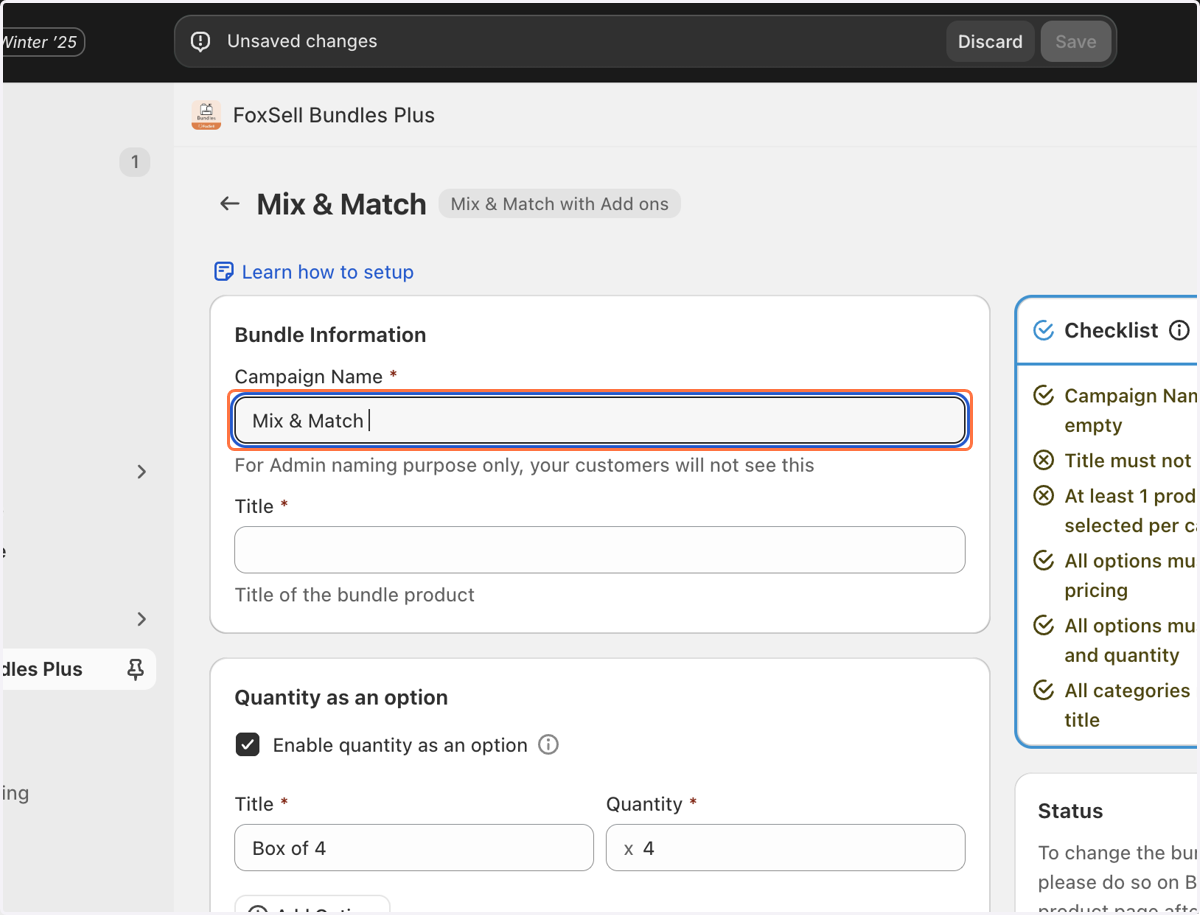 # Build a Mix and Match Bundle in the app