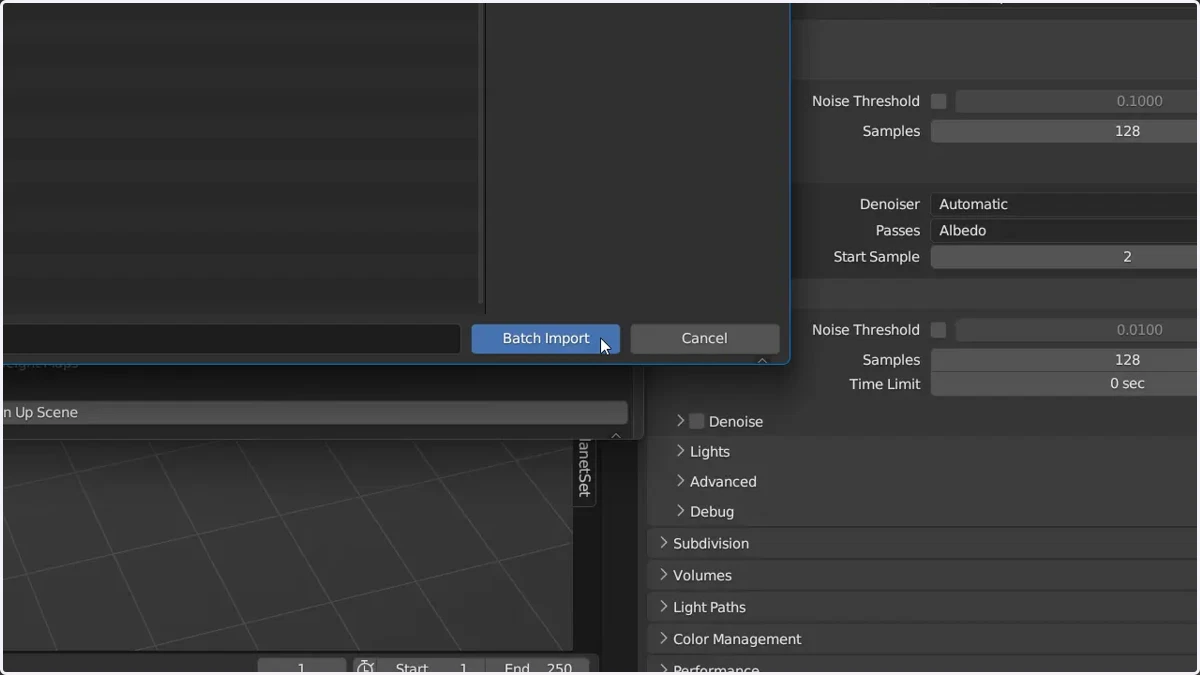 Click here to import the selected