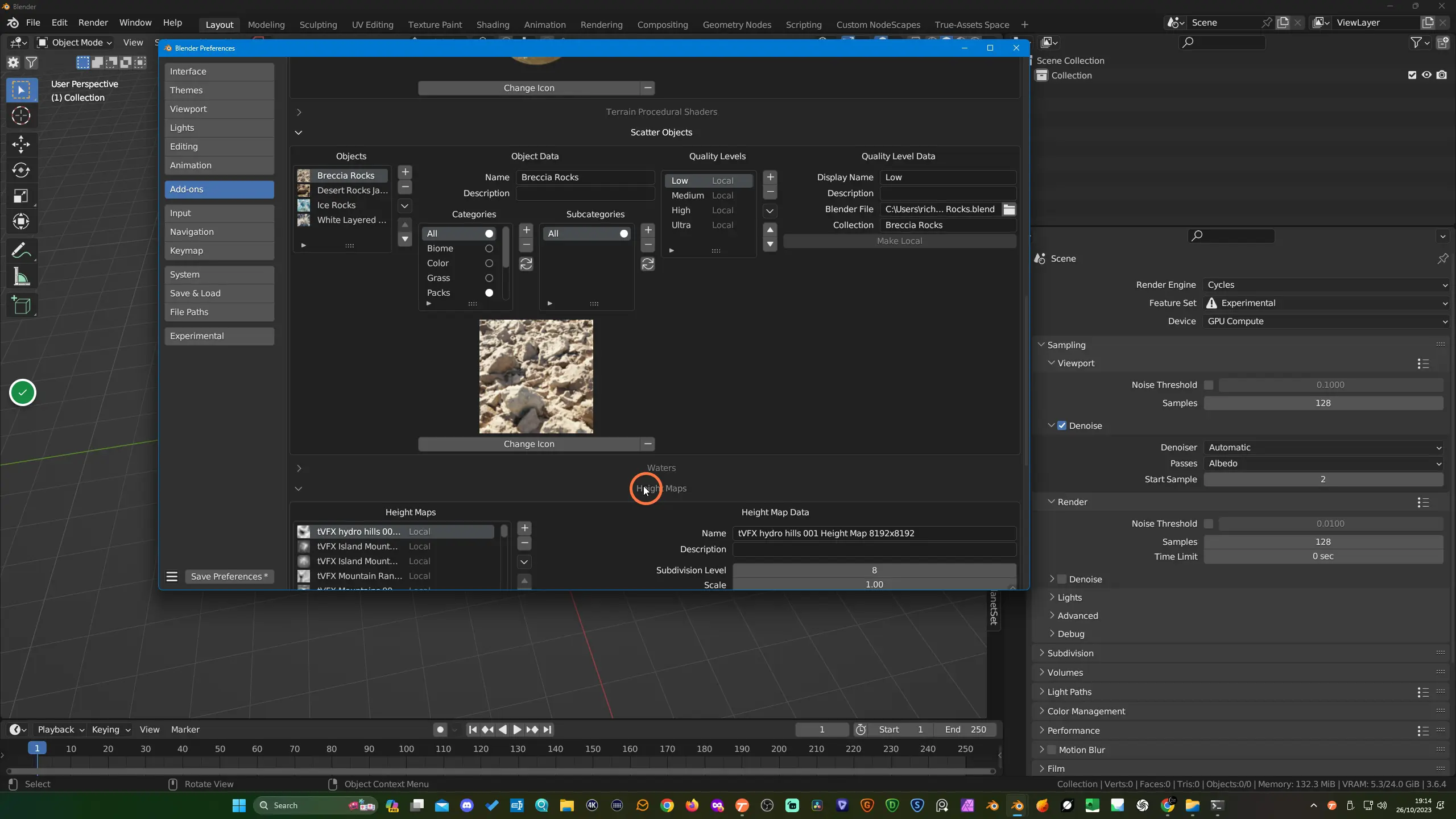 Check "Heightmaps"