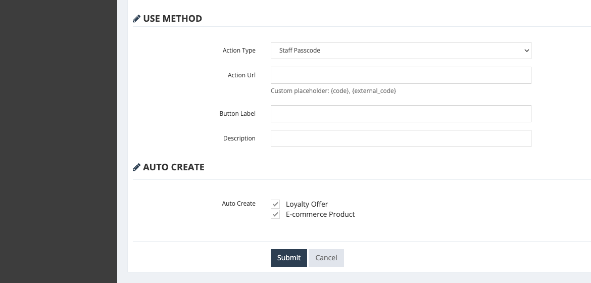 Auto Create for Loyalty Offer or E-commerce Product