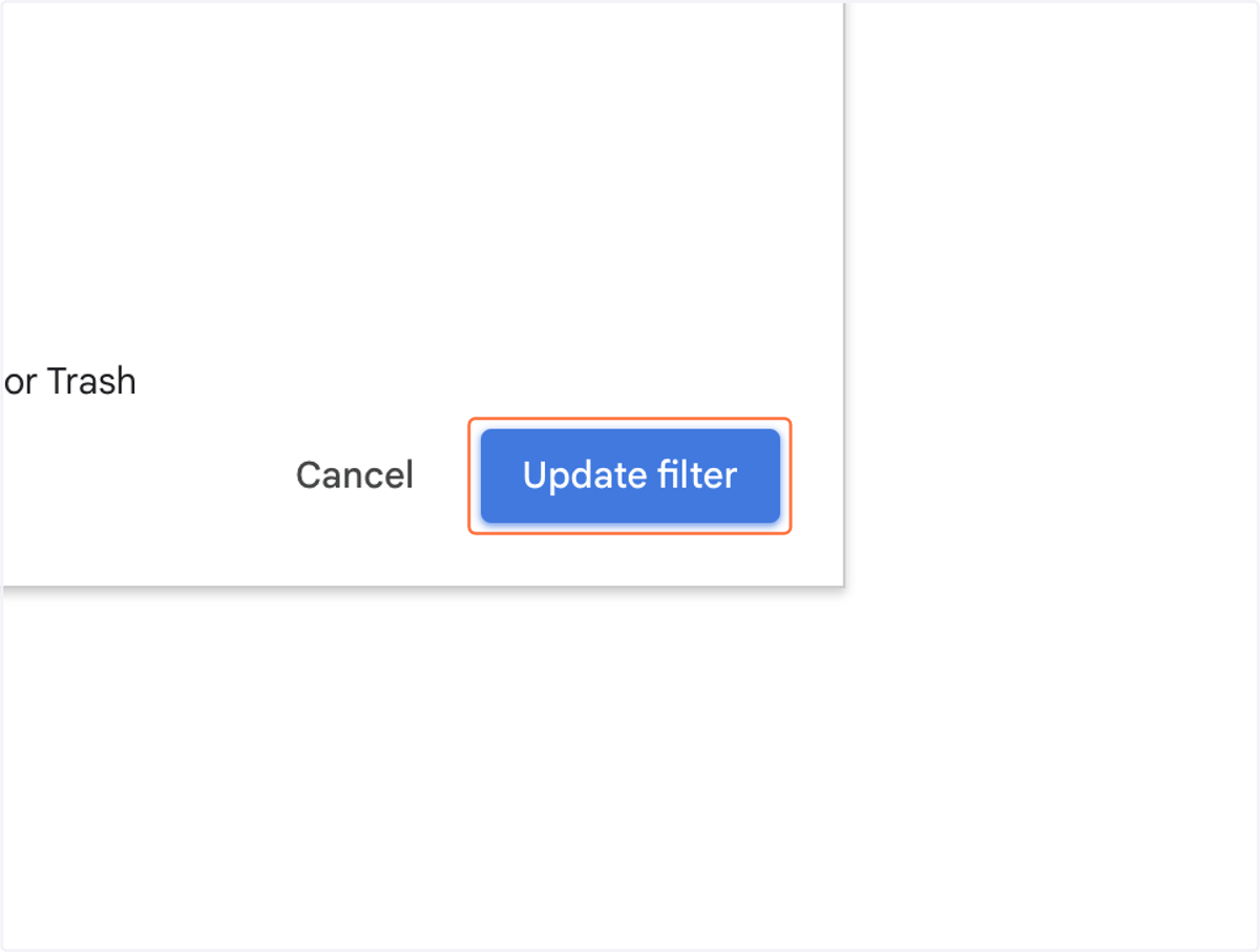 Click on Update filter