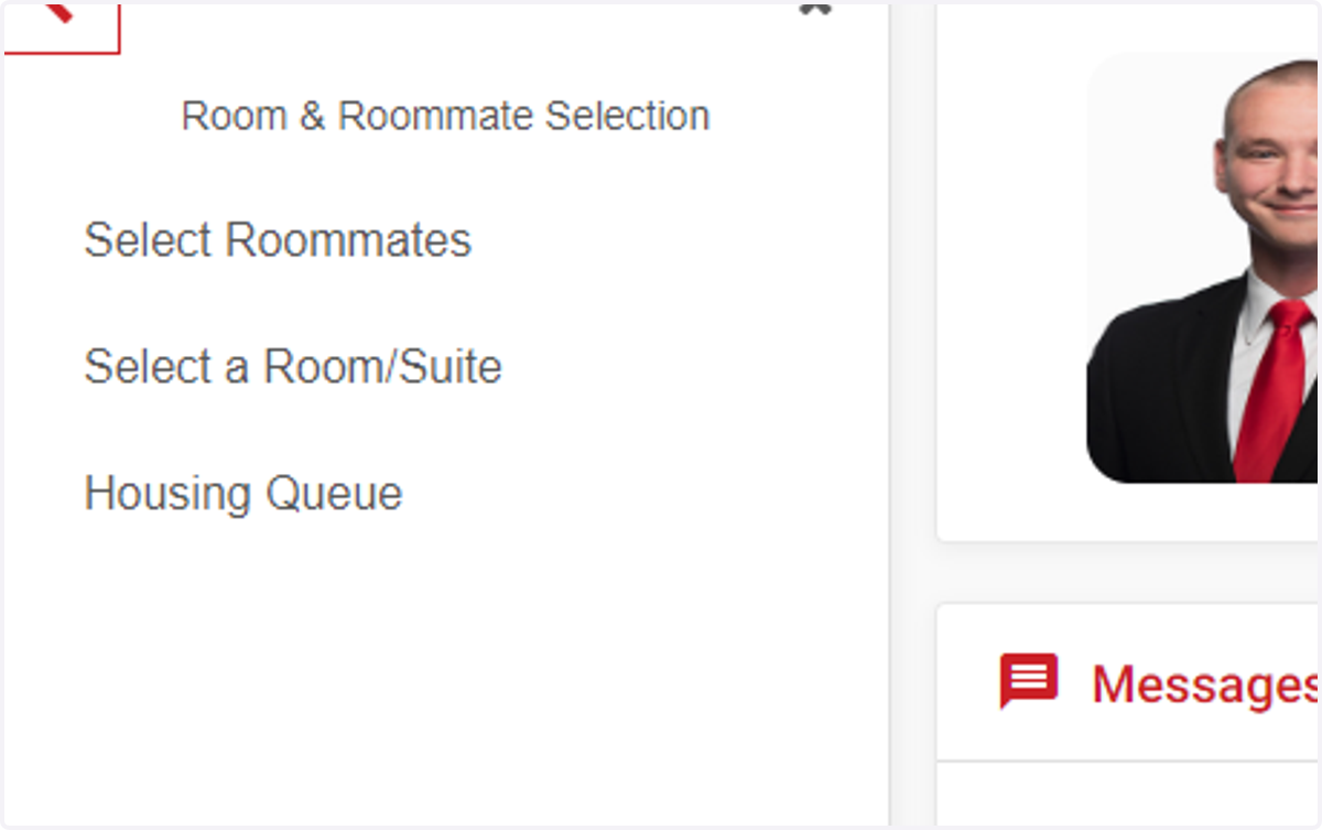 Check Room & Roommate Selection
