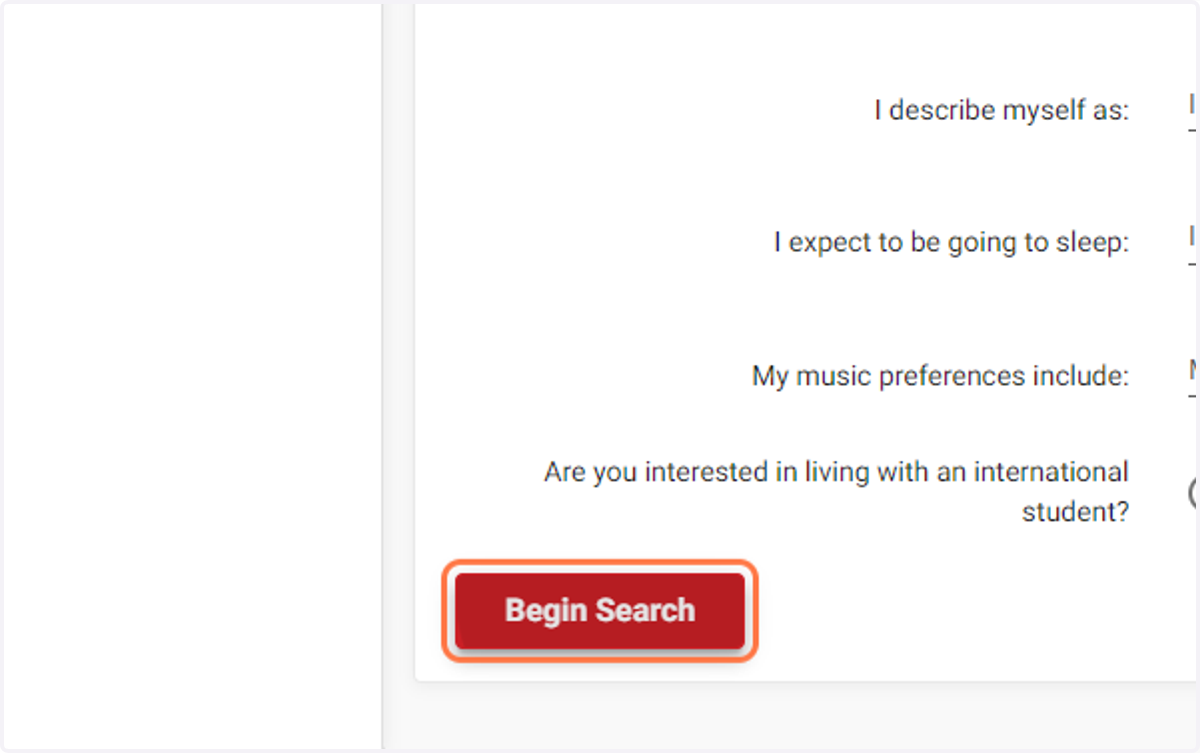 Click on Begin Search