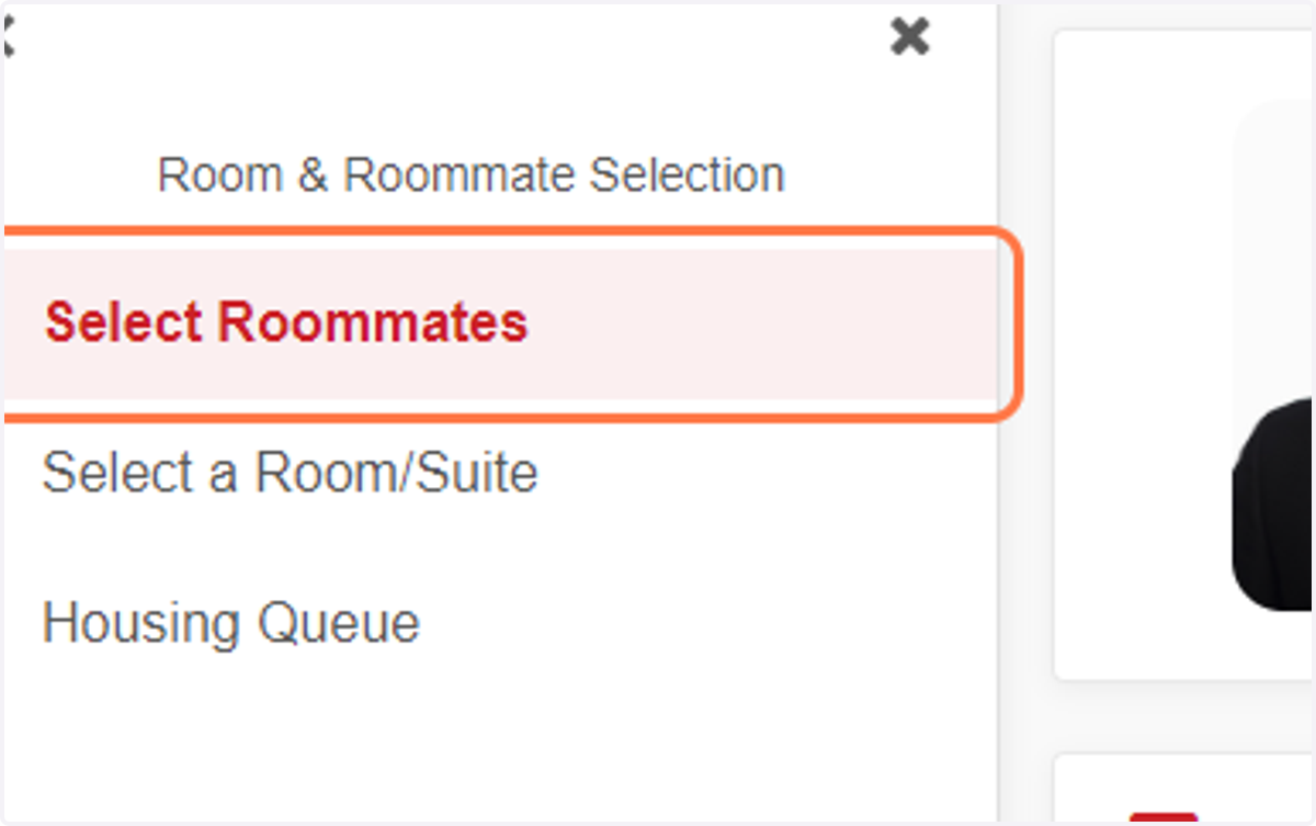 Click on Select Roommates