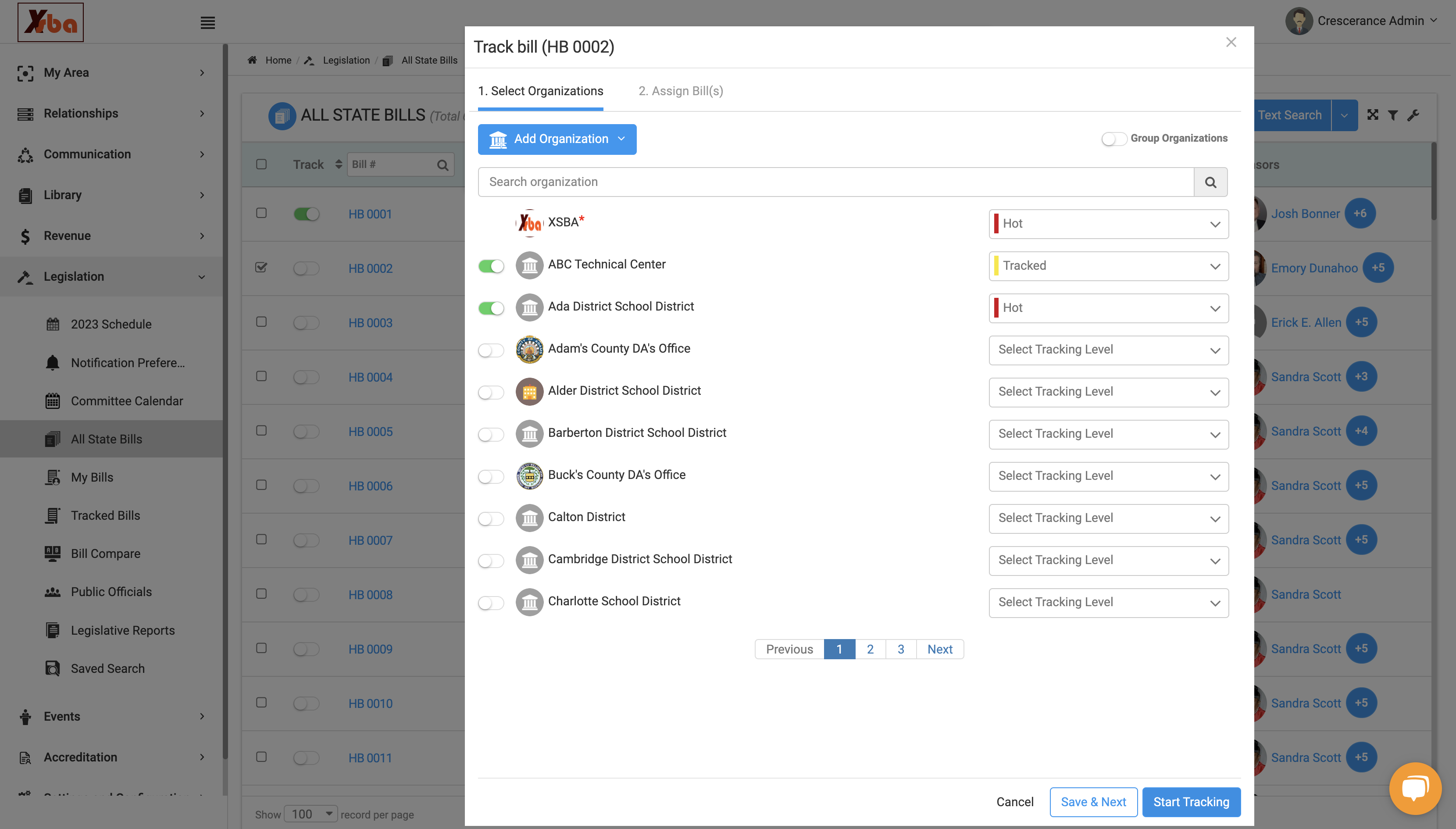 Click on Start Tracking