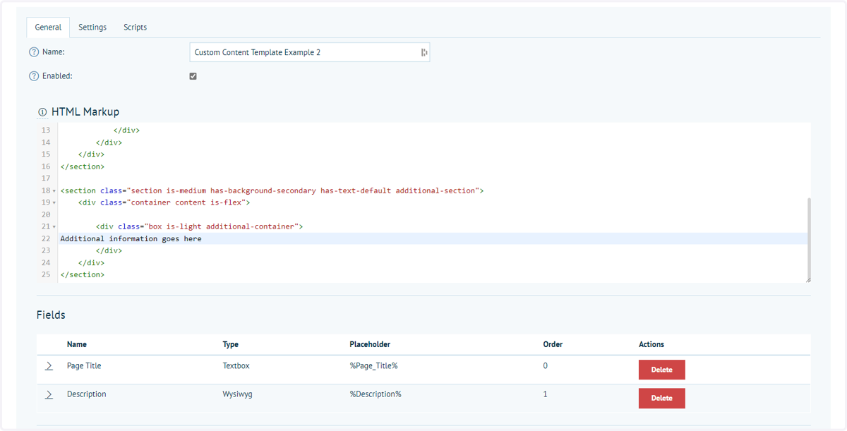 Boilerplate code