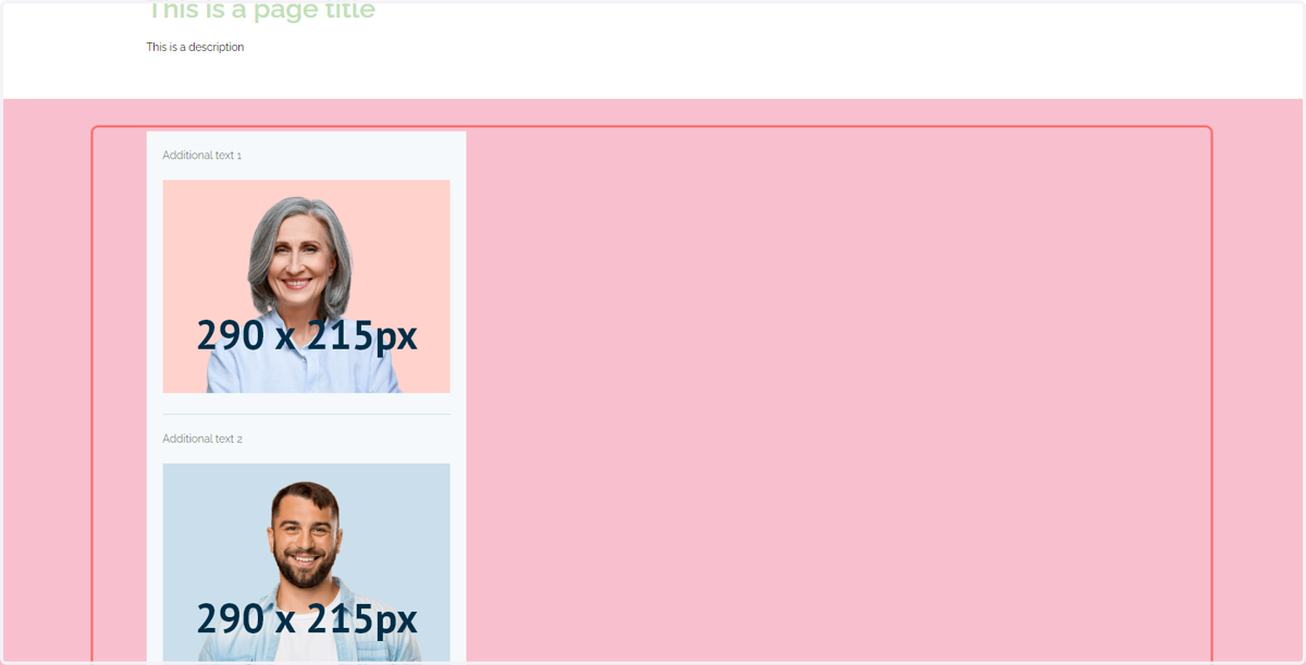 Launch the Content Page to see the populated data