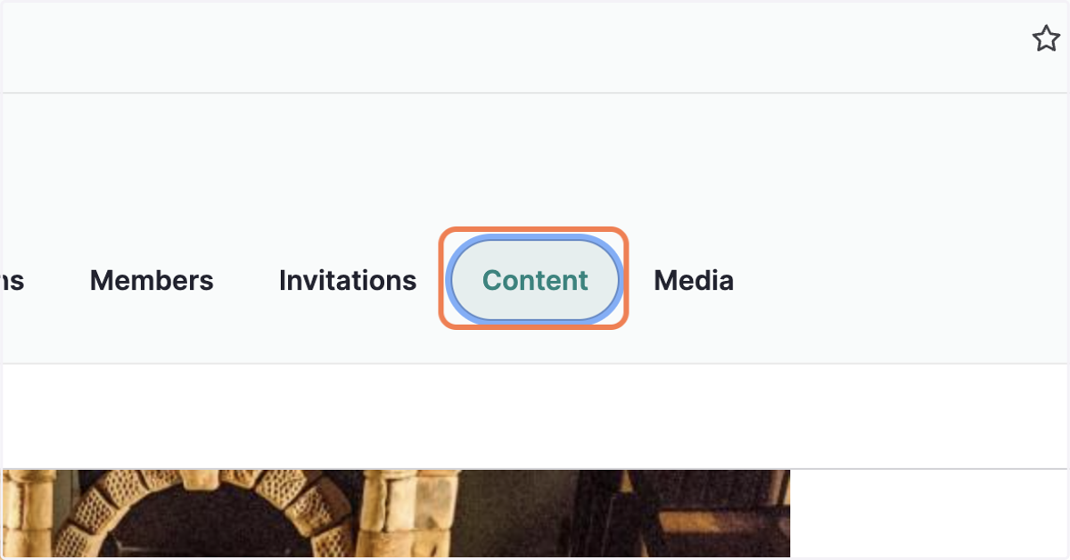 Click on Content