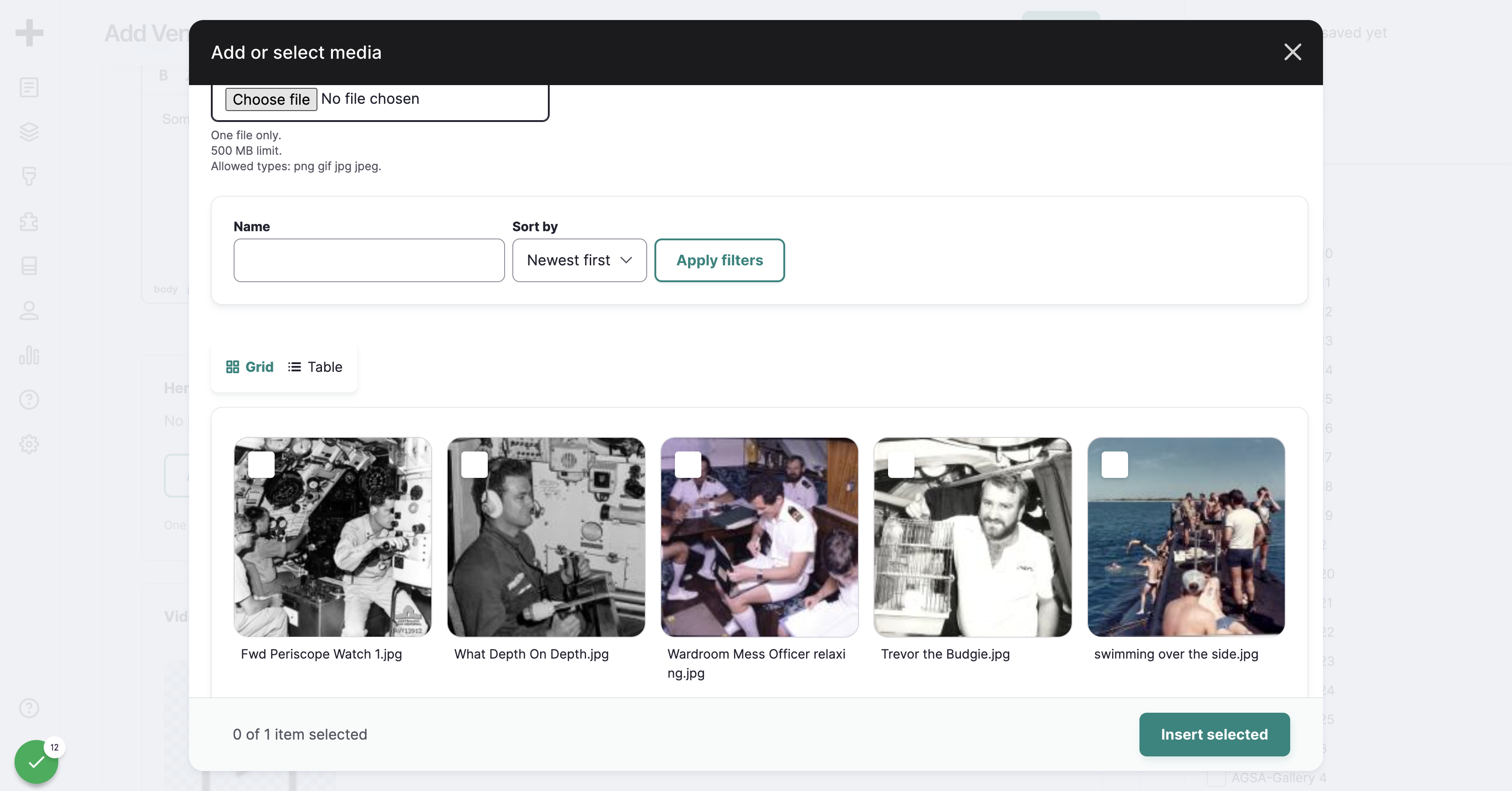 Click on add Hero Image