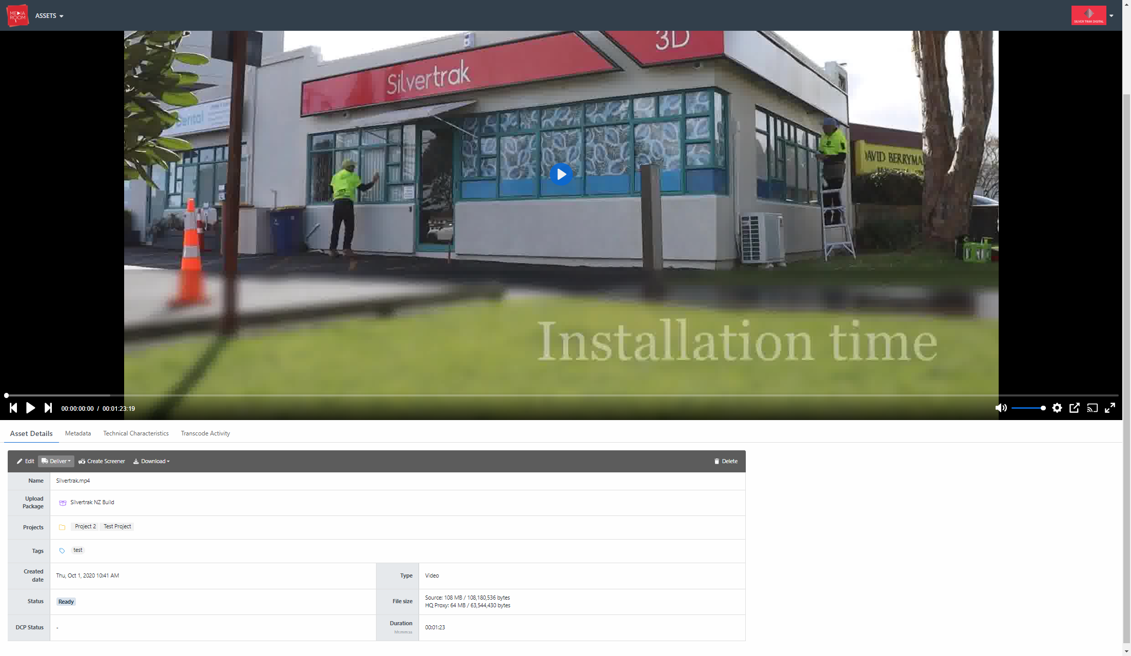 You will see a dropdown menu called “Deliver” in the “Asset Details” tab underneath your video