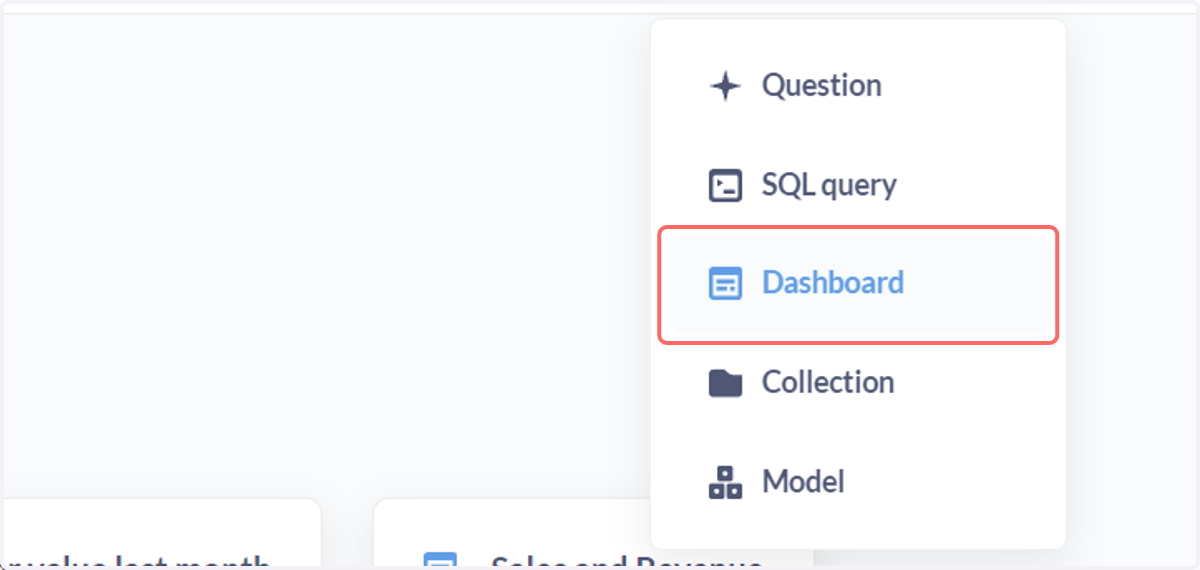 Click on Dashboard