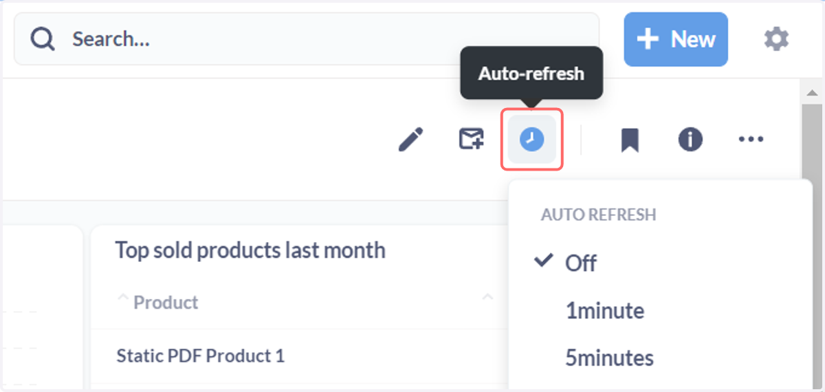 Auto-refresh interval