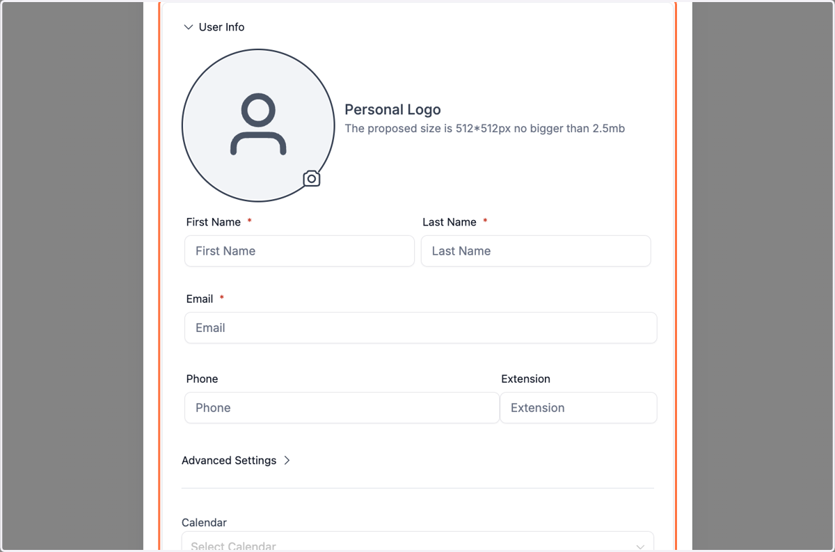 Click on User Info…