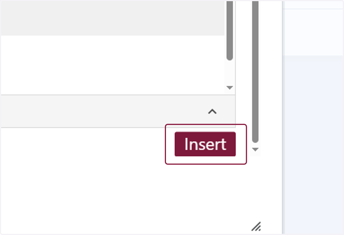 Click on Insert