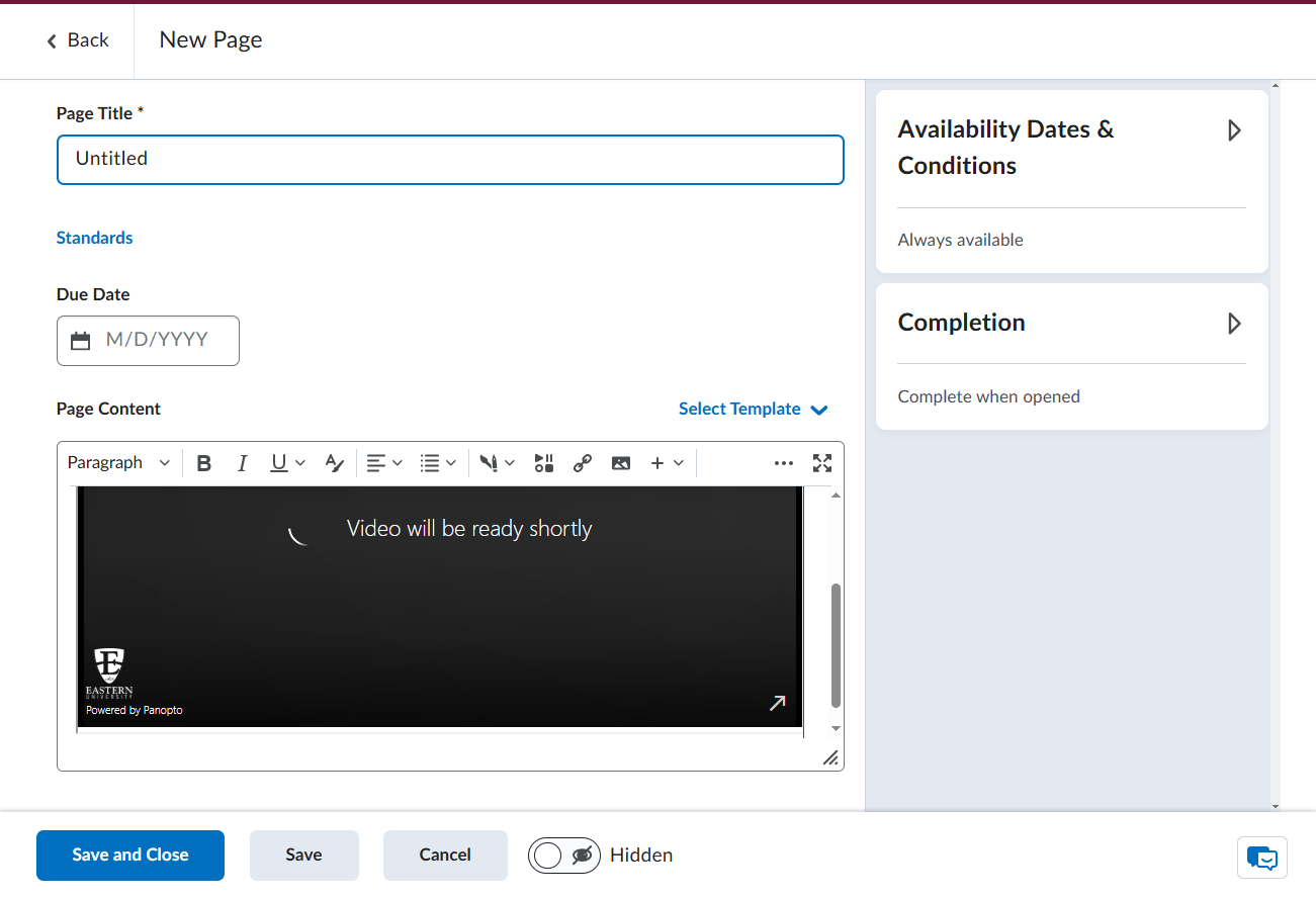 Rename the page to whatever you would like