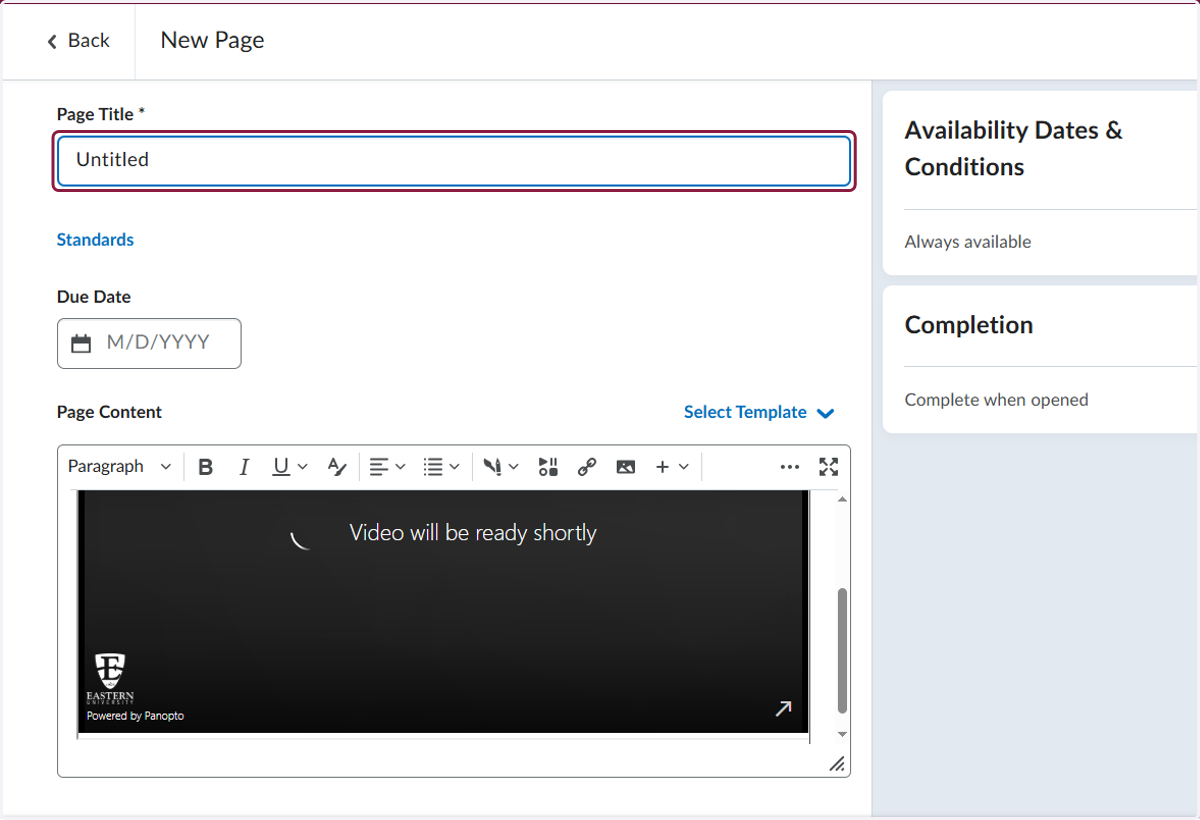 Rename the page to whatever you would like