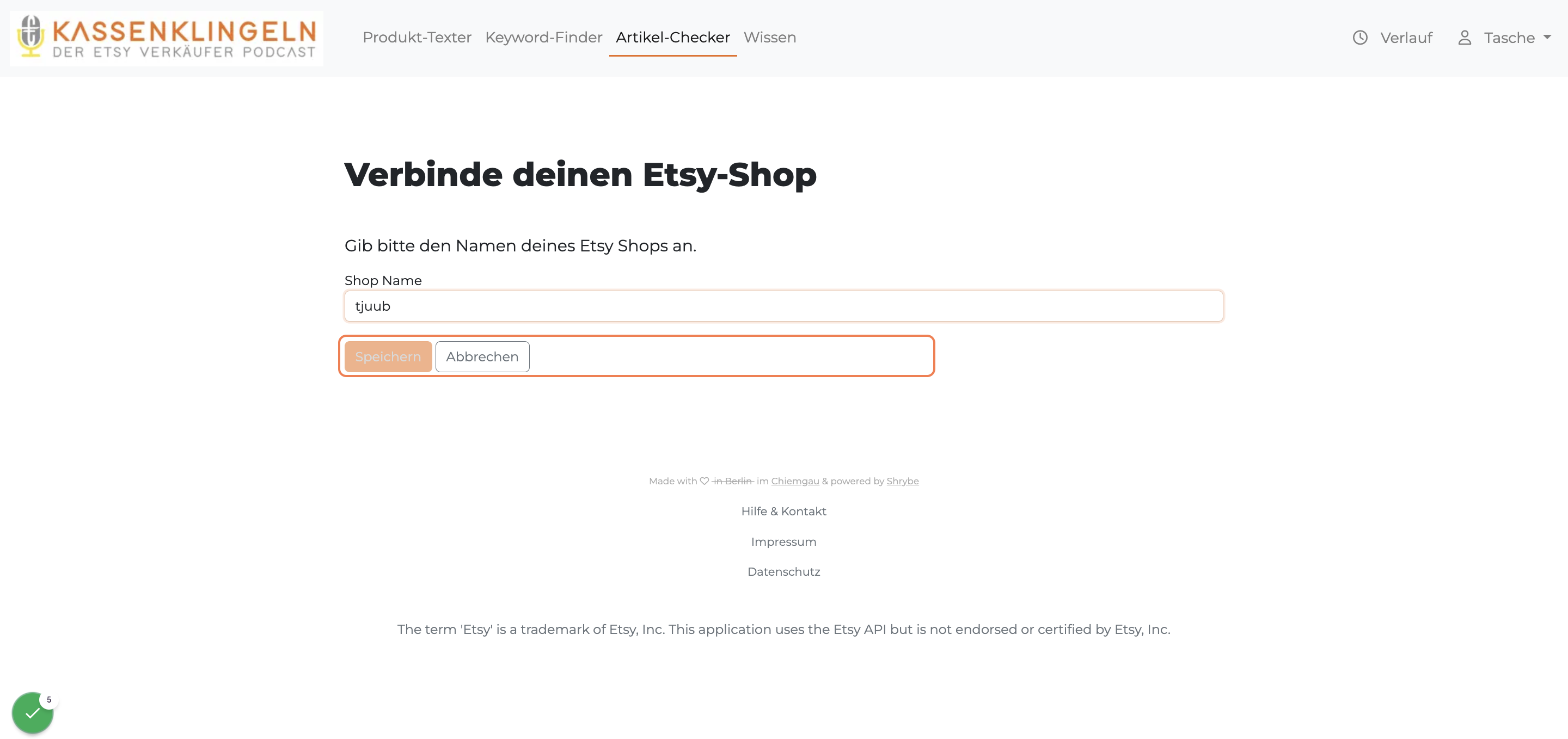Klicke auf speichern – fertig 😄