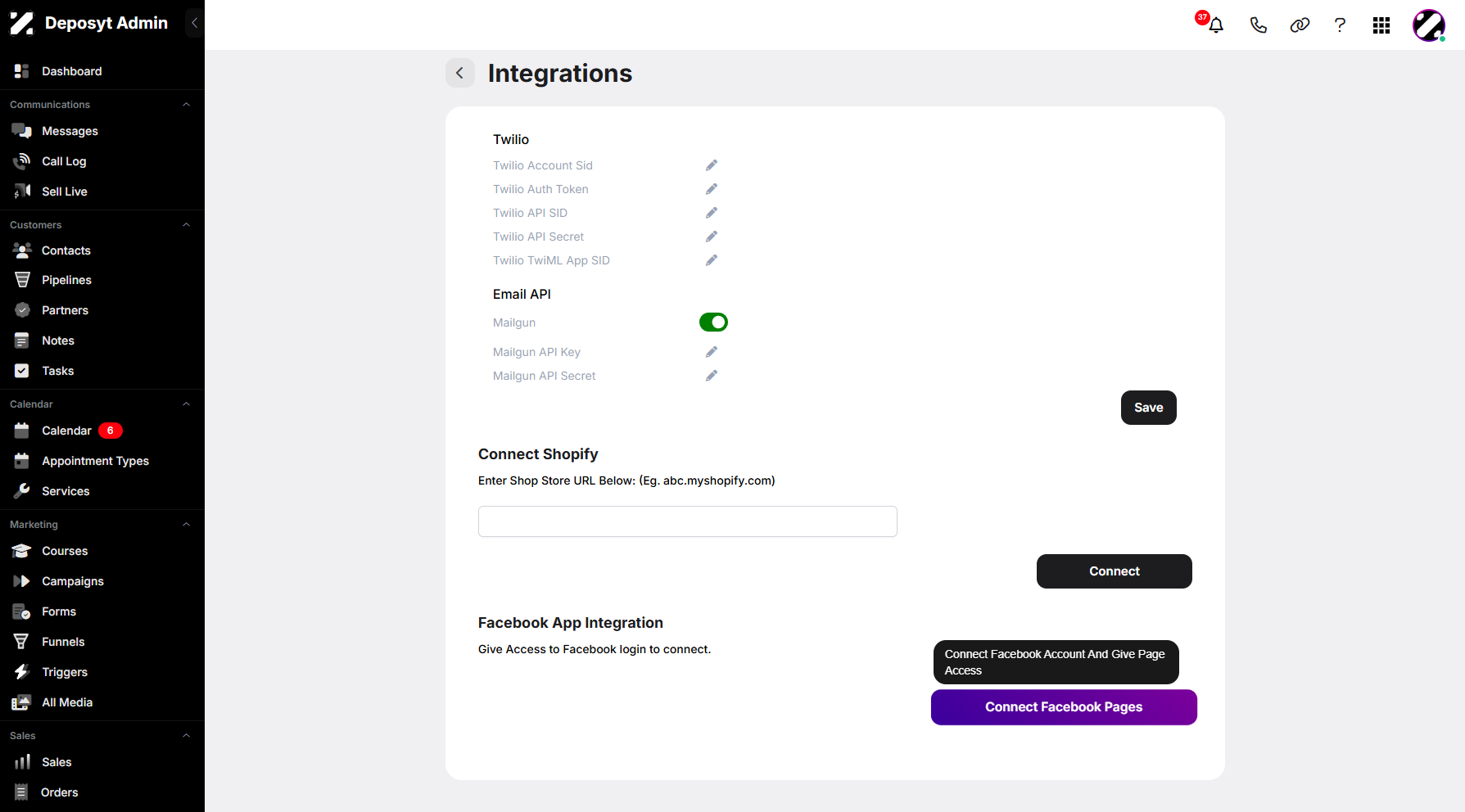 Step 5: To connect your Facebook account, click the Connect Facebook Pages button.