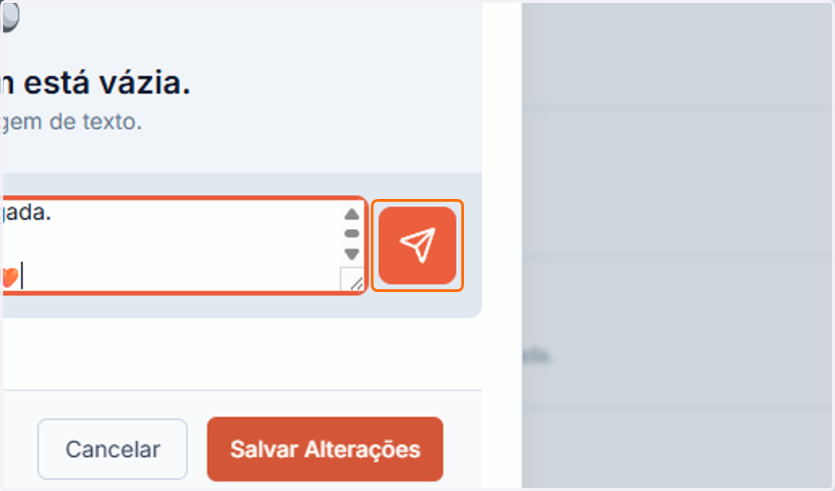 Envie o texto