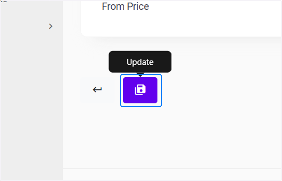 Click on Update