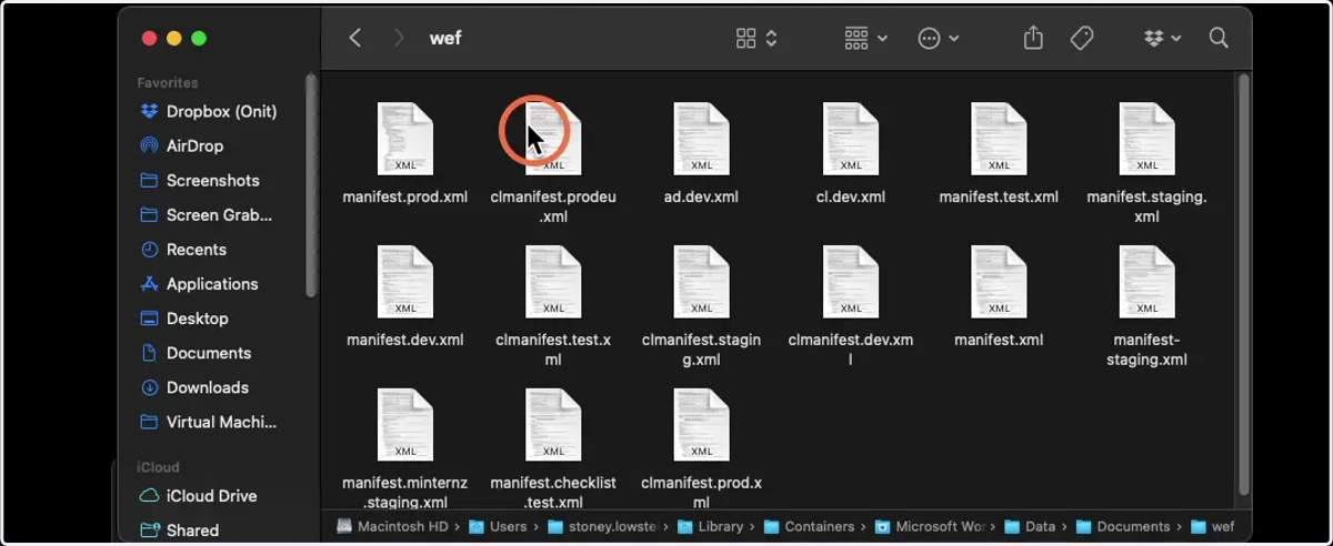 Paste the file in this wef folder