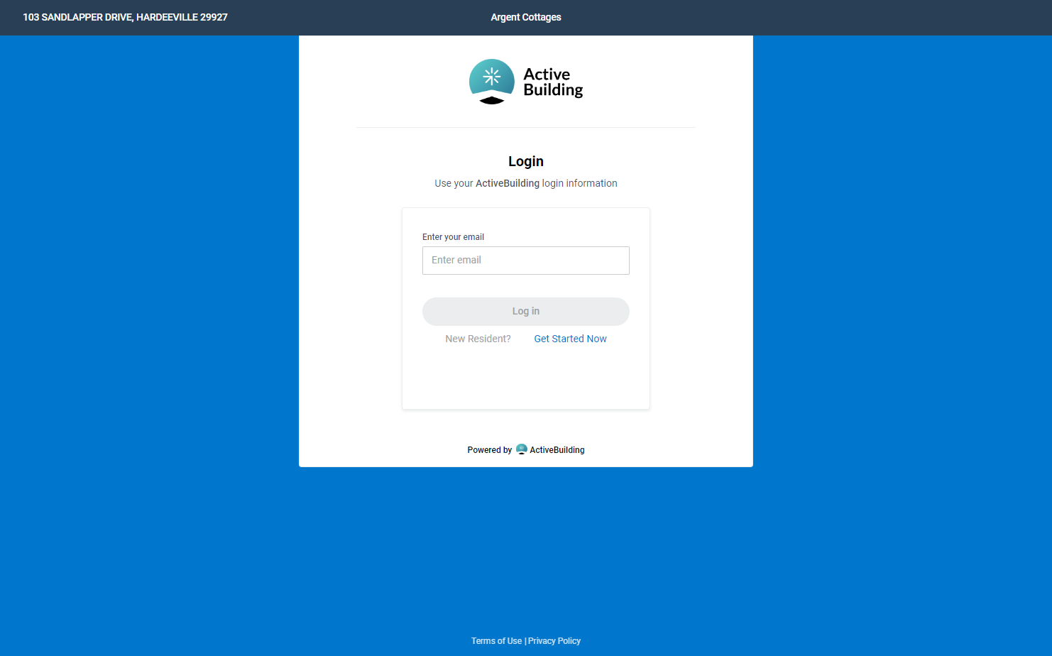 Enter Your Email or "Get Started Now"