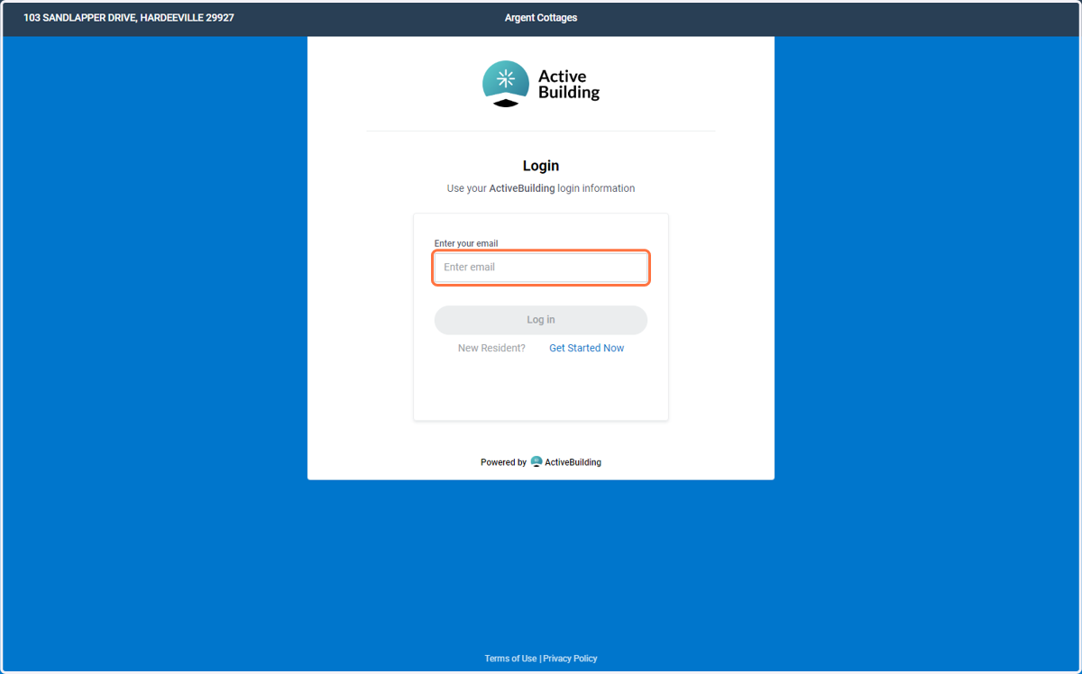 Enter Your Email or "Get Started Now"