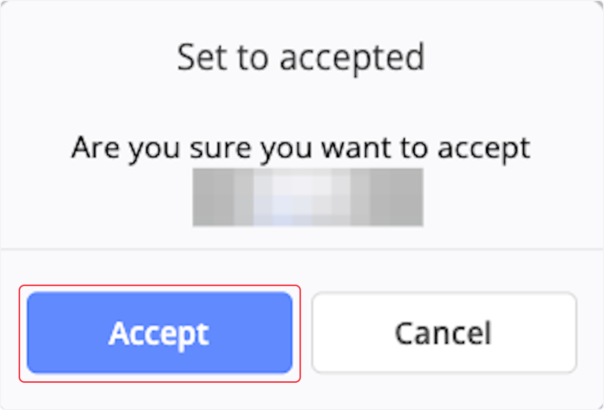 Click on Accept.
