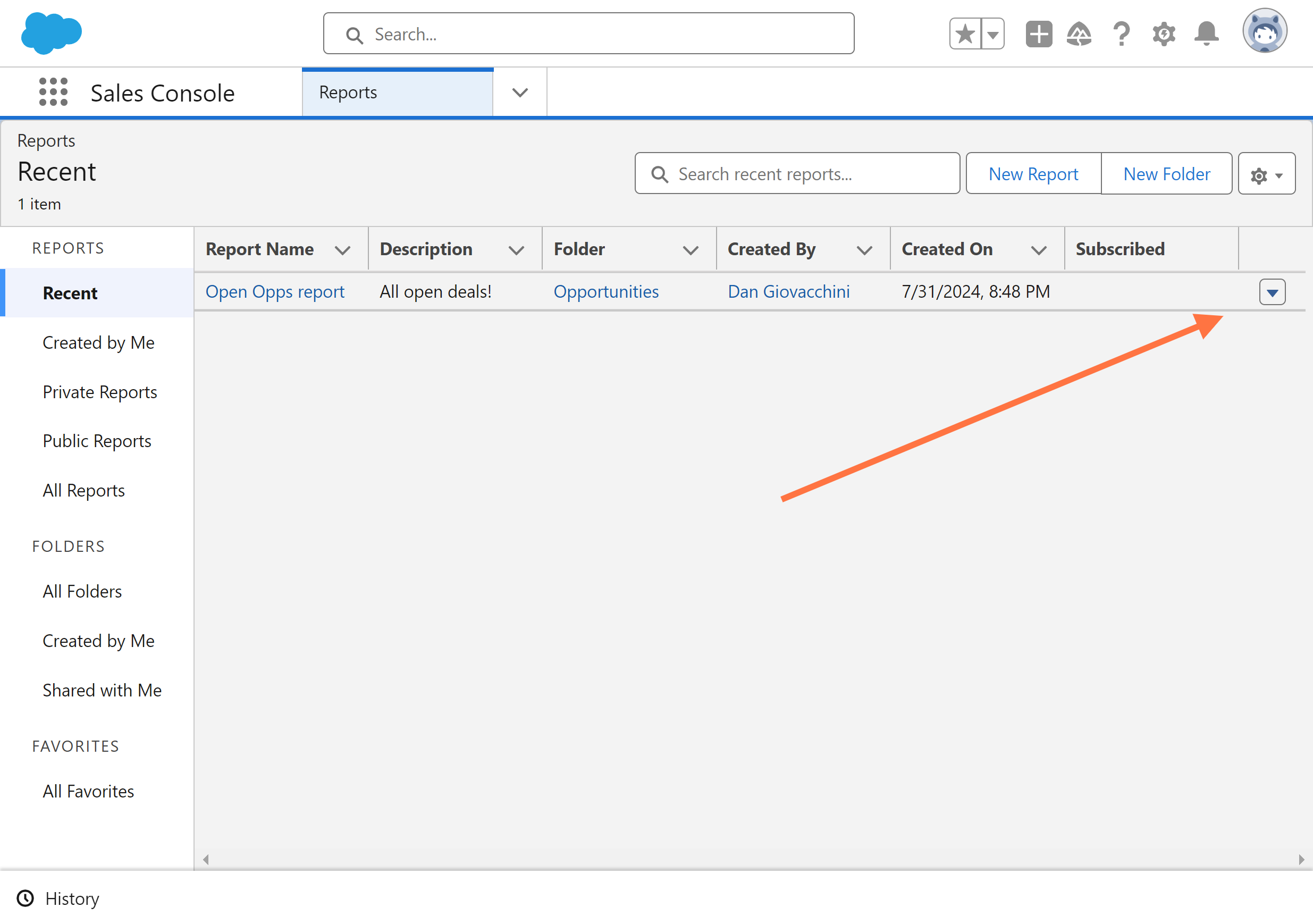 Click on Show actions