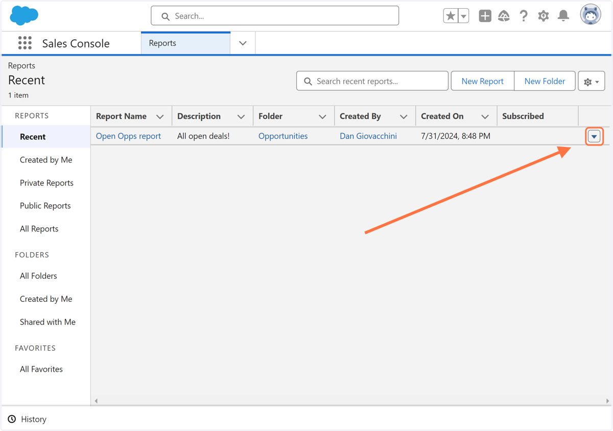 Click on Show actions